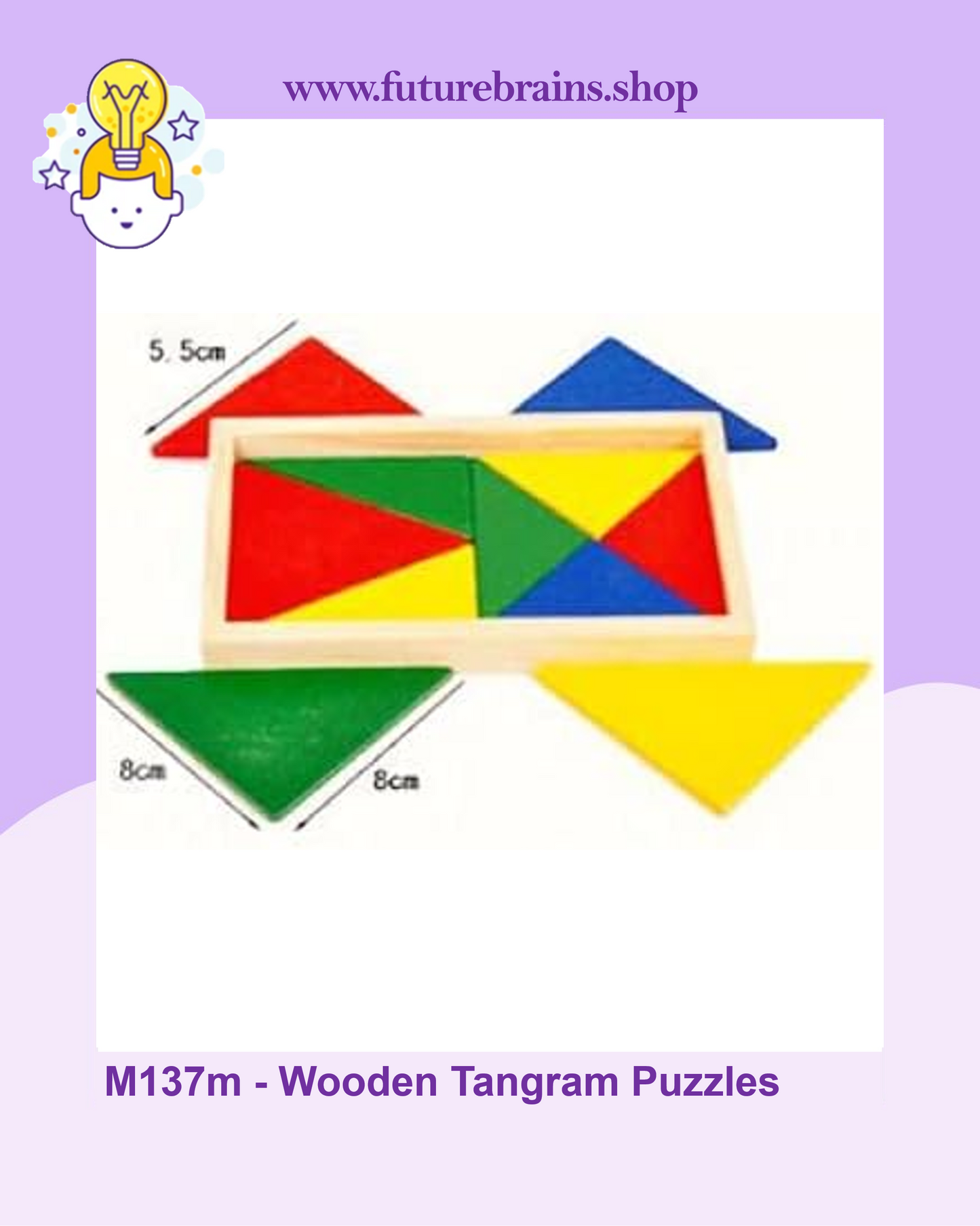 M137 - Wooden Tangram Puzzles - Teaching Aid Combination