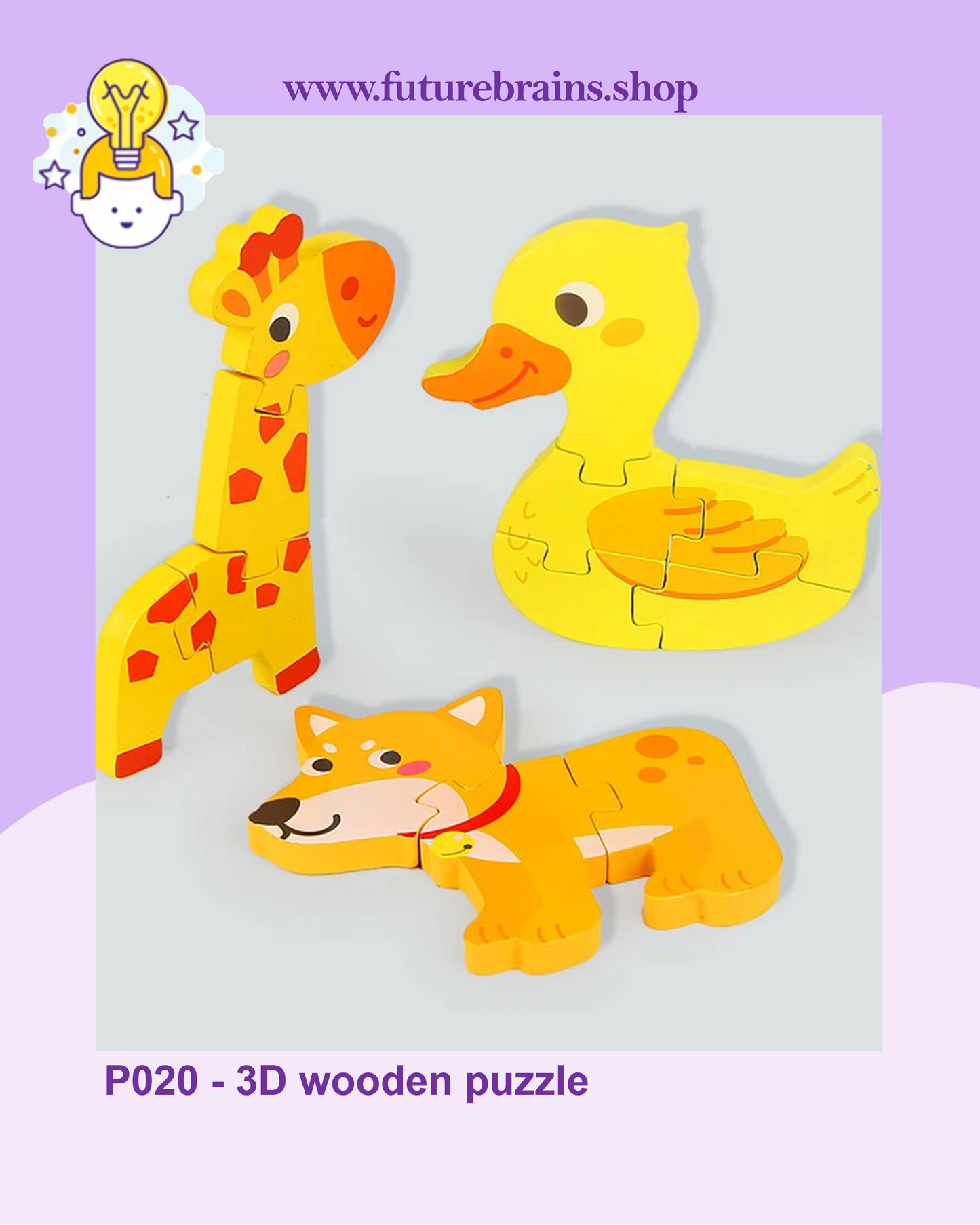 P020 - 3D wooden puzzle