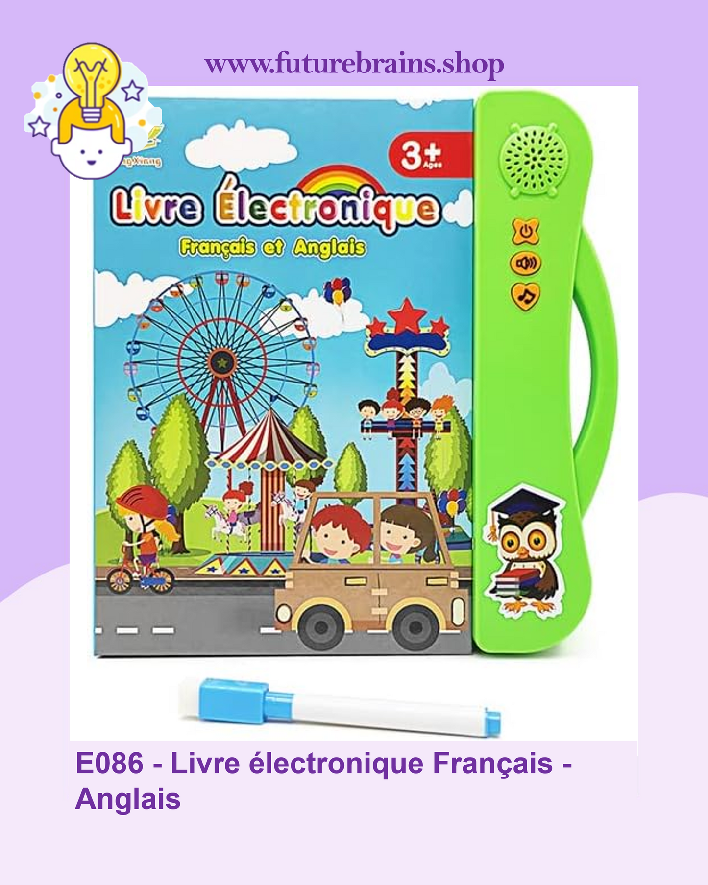 E086 - Livre électronique Francais - Anglais