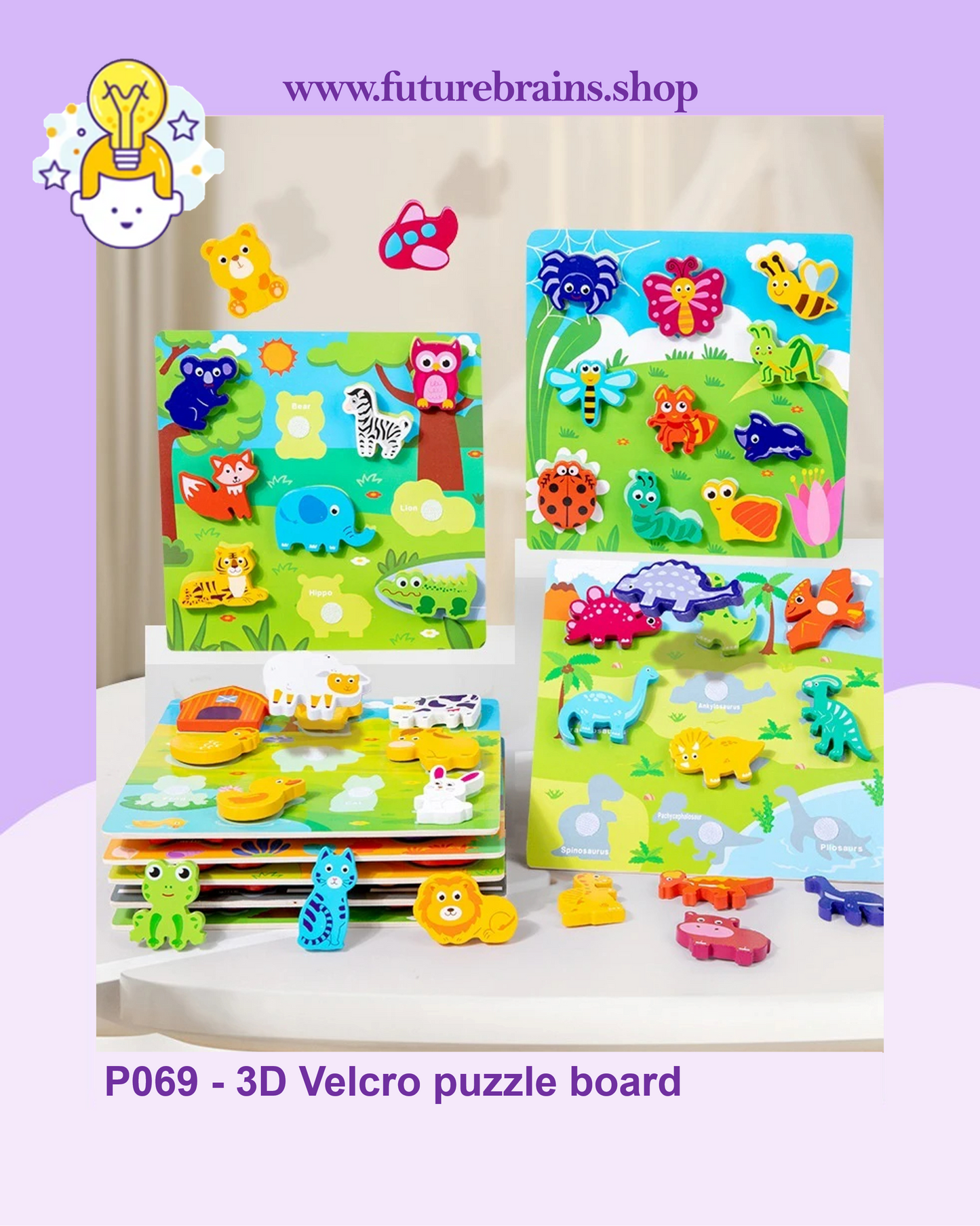 P069 - 3D Velcro puzzle board