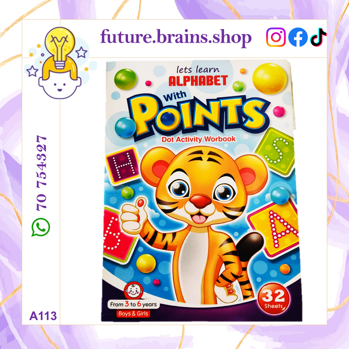 A113 - Lets learn alphabet with points
