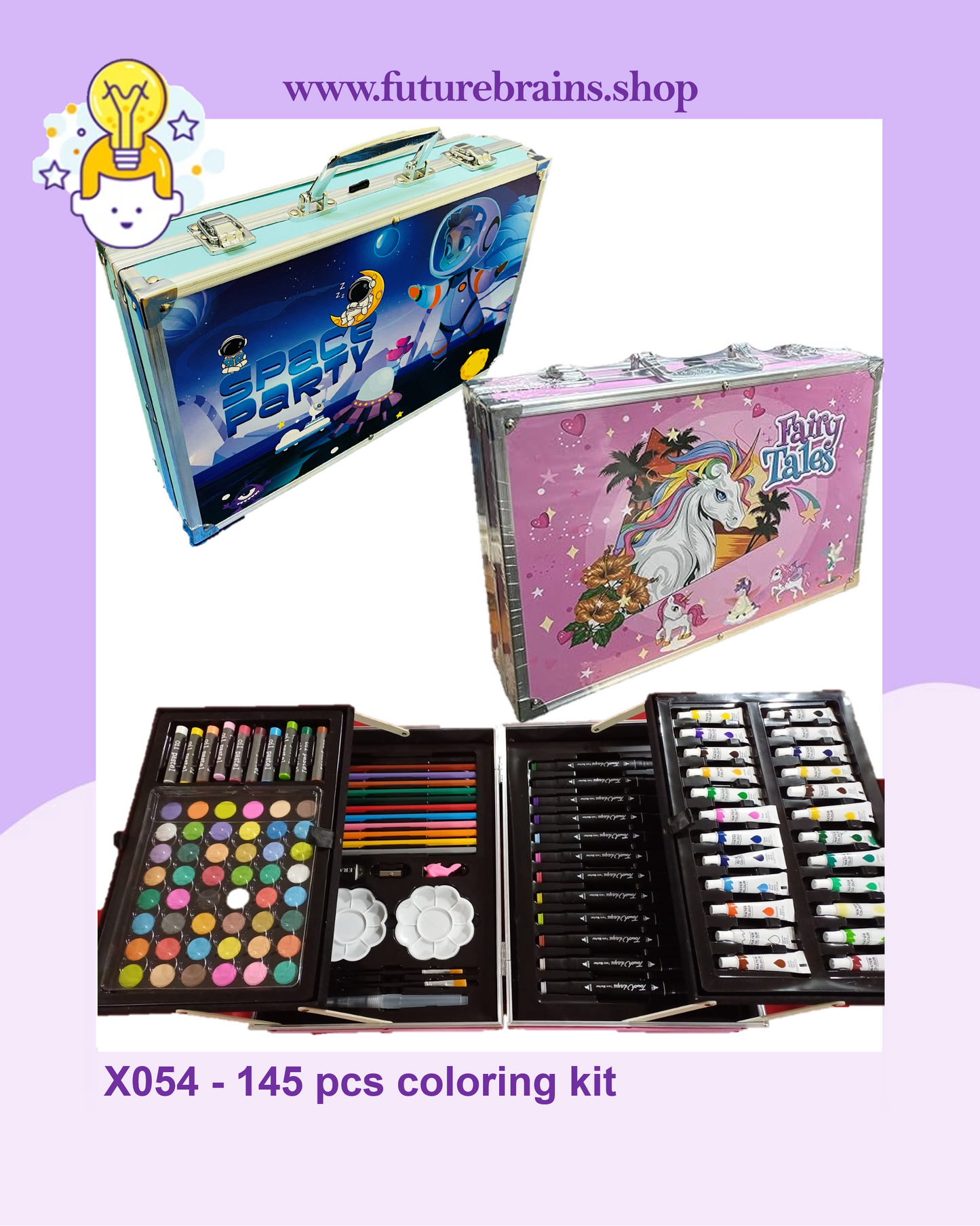 X054 - 145 pcs coloring kit