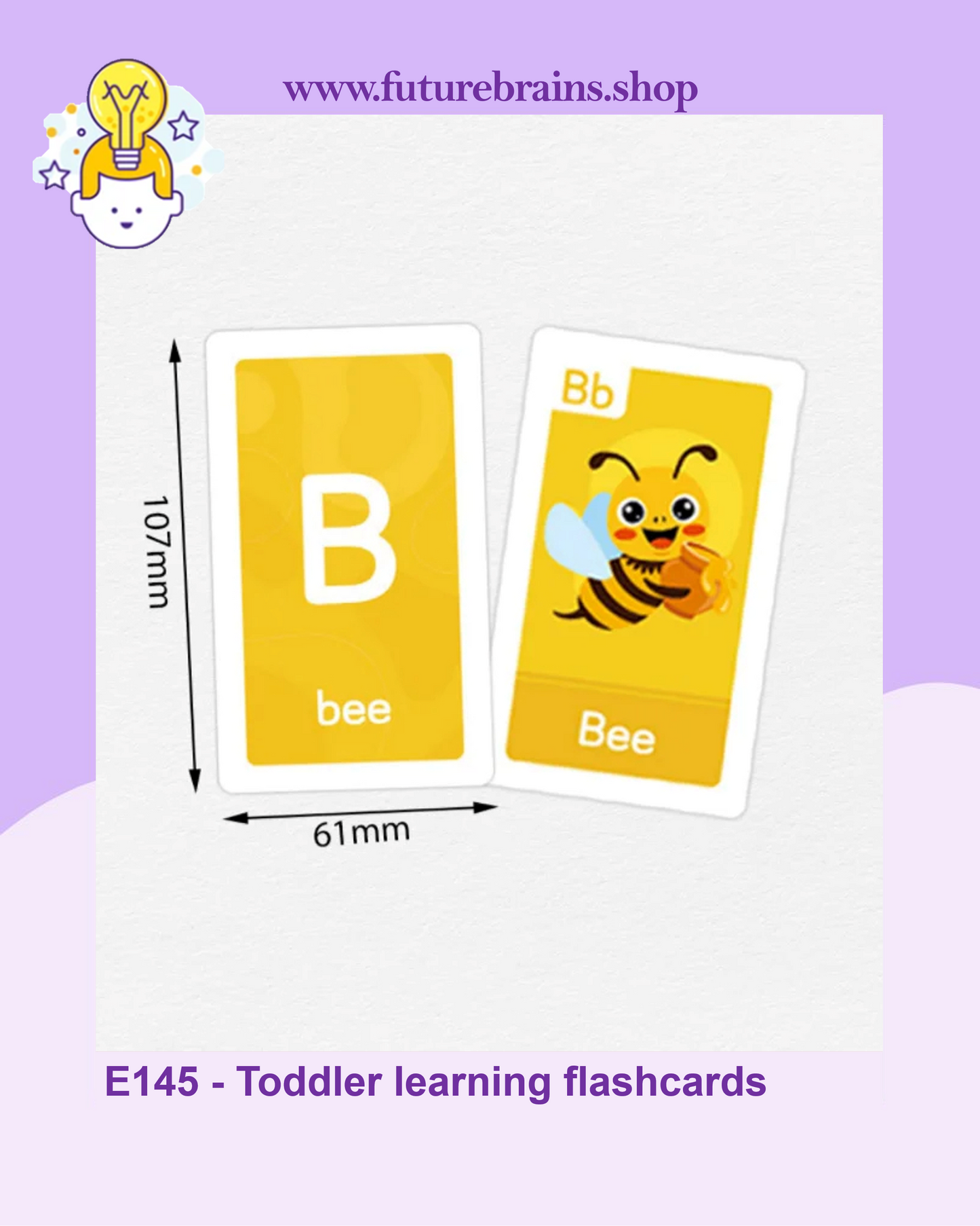 E145 - Toddler learning flash cards (blue box)