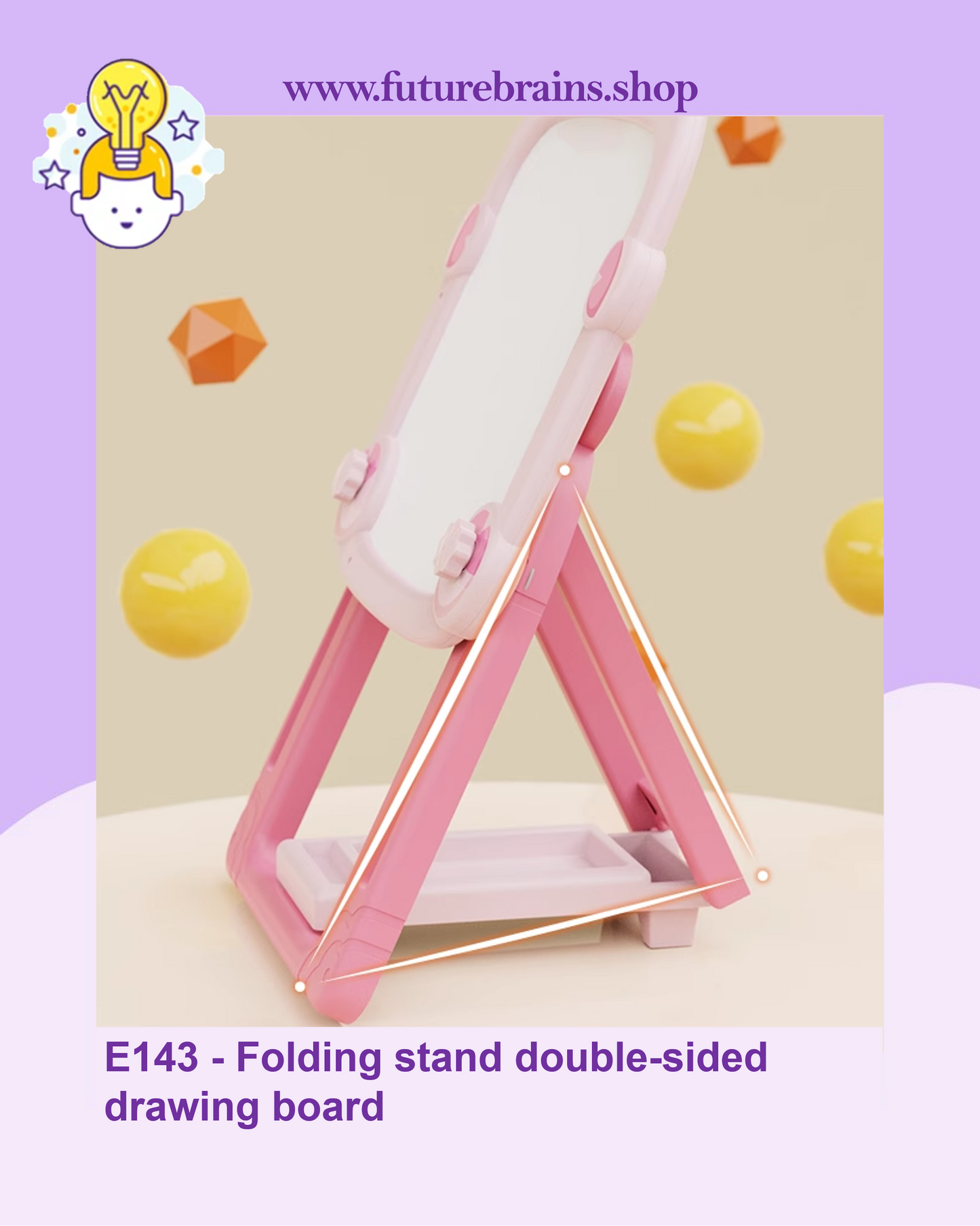 E143 - Folding stand double-sided drawing board