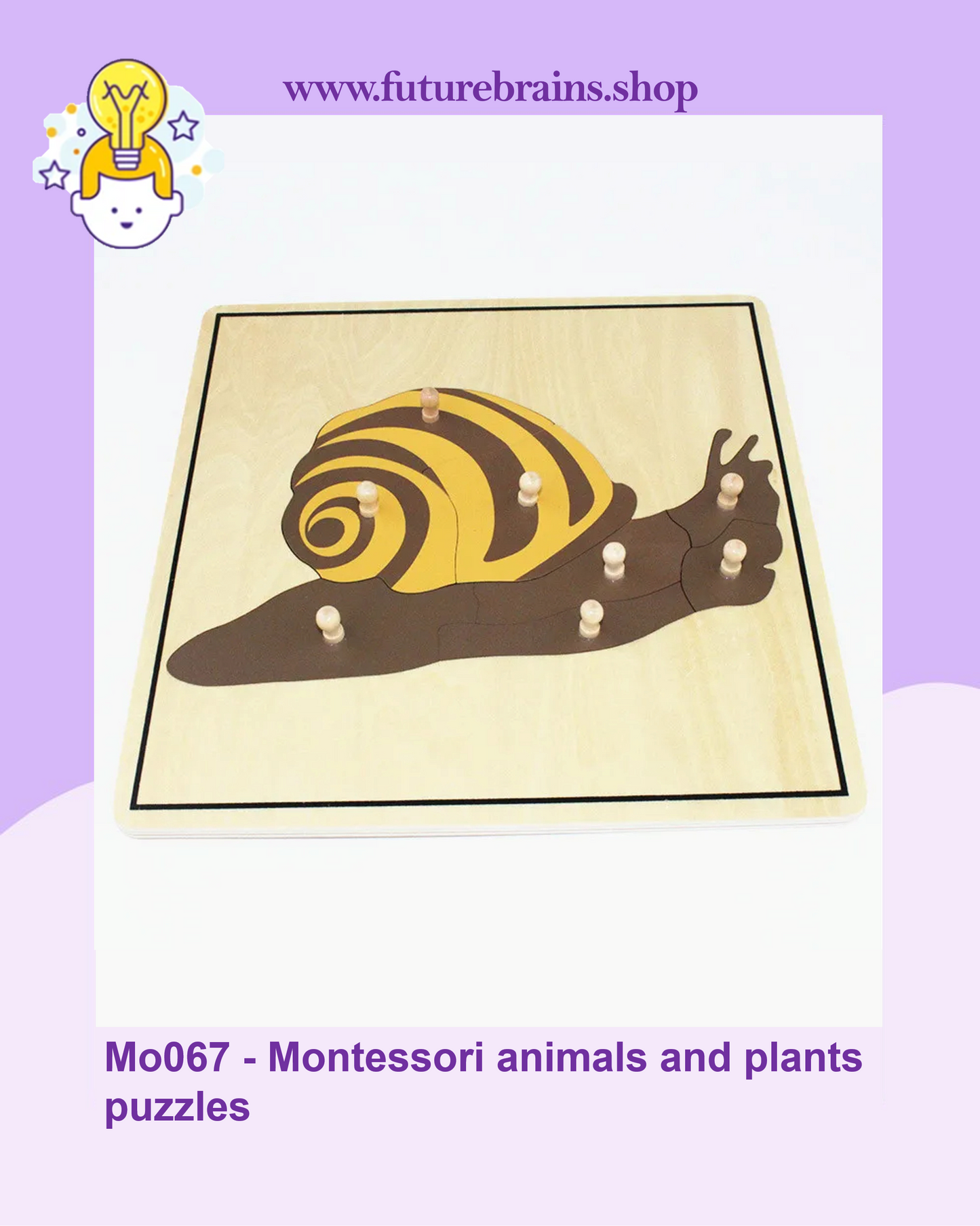 Mo067 - Montessori animals and plants puzzles