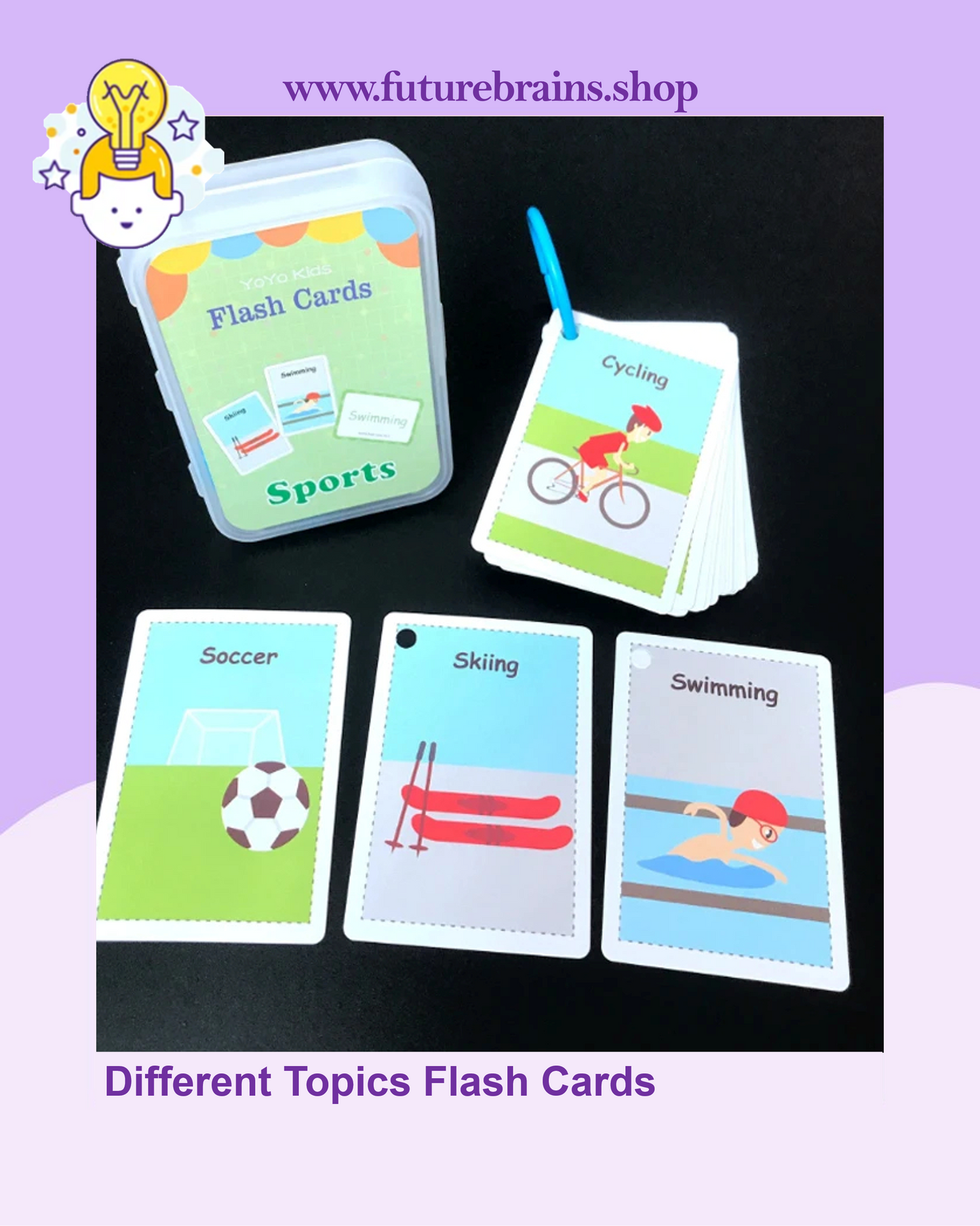 Different Topics Flash Cards (Buy 7 boxes Get 1 FREE)