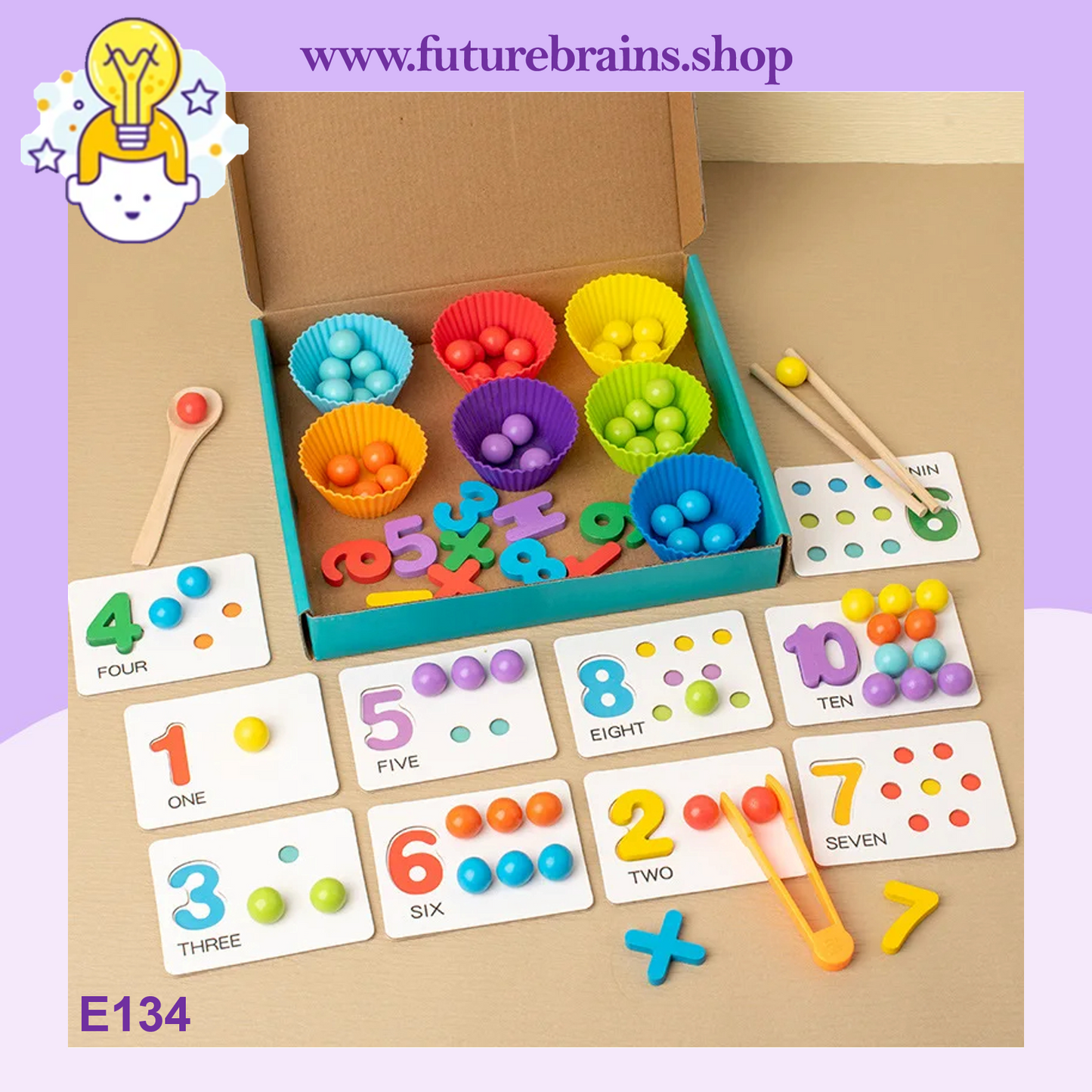 E134 - Number cognitive operation bead matching game
