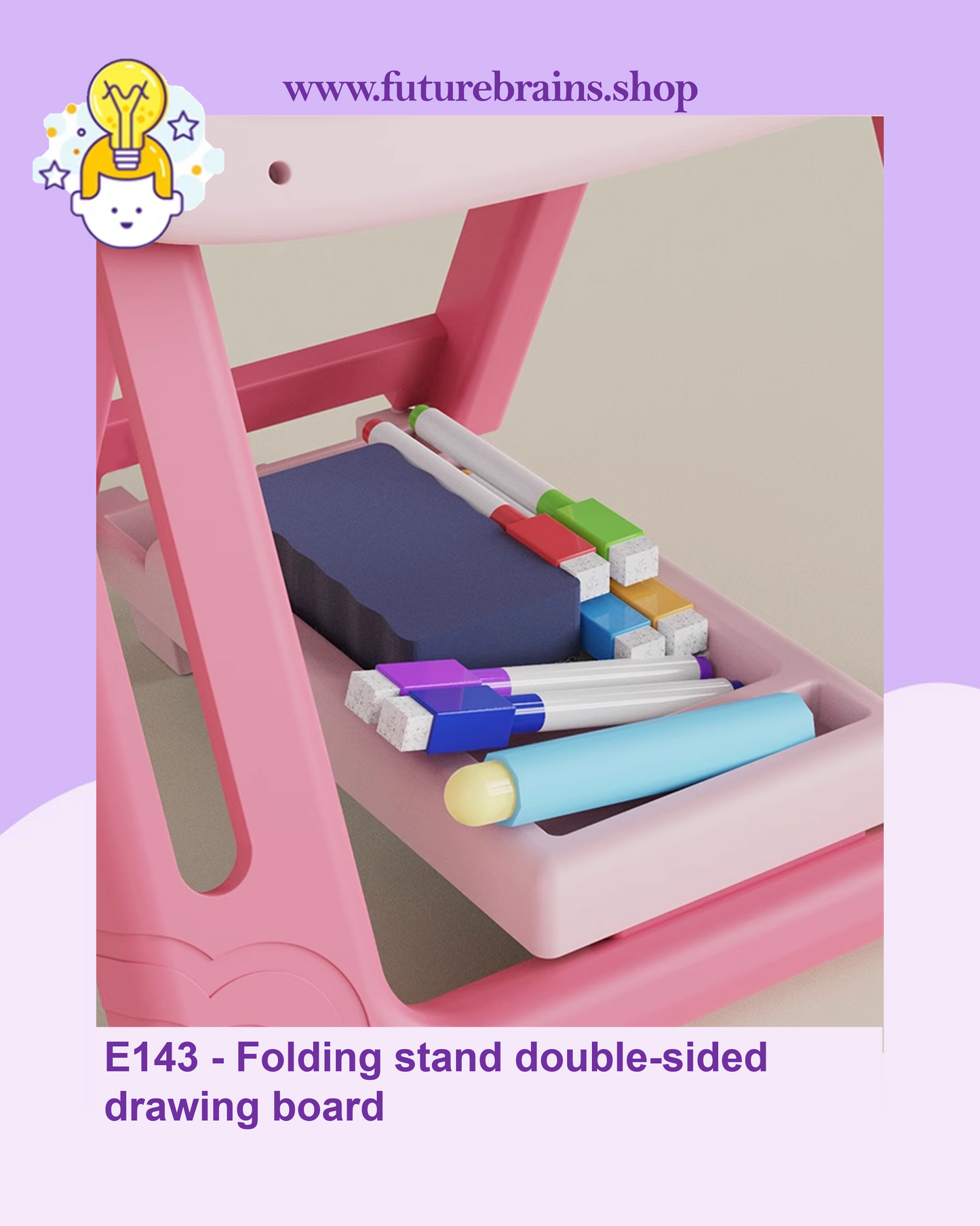 E143 - Folding stand double-sided drawing board