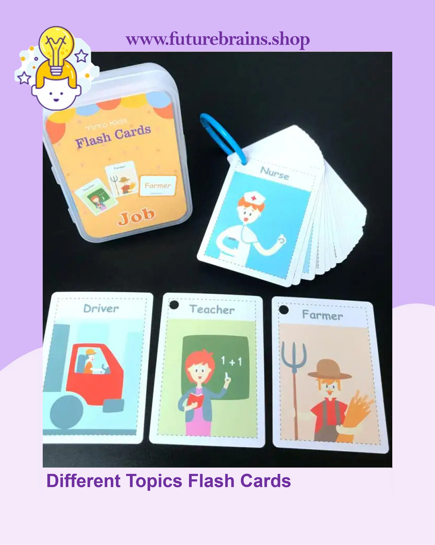 Different Topics Flash Cards (Buy 7 boxes Get 1 FREE)