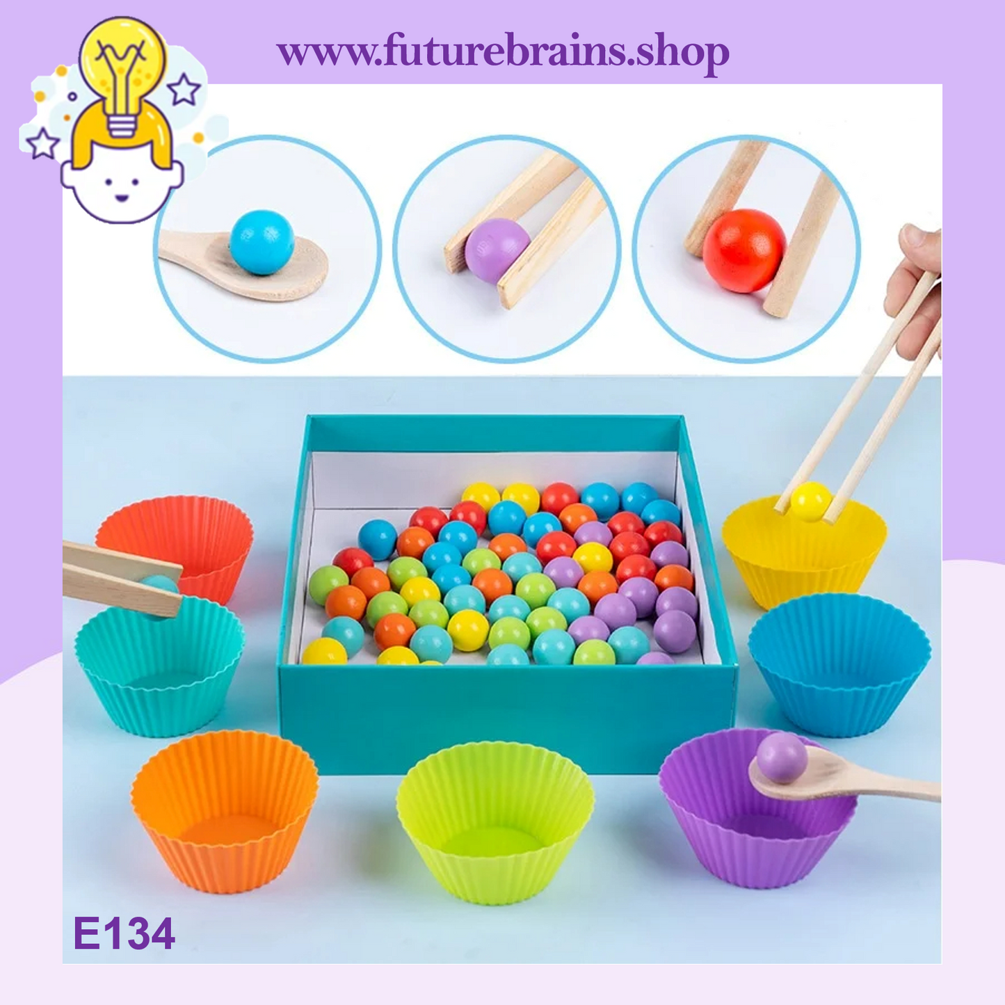E134 - Number cognitive operation bead matching game