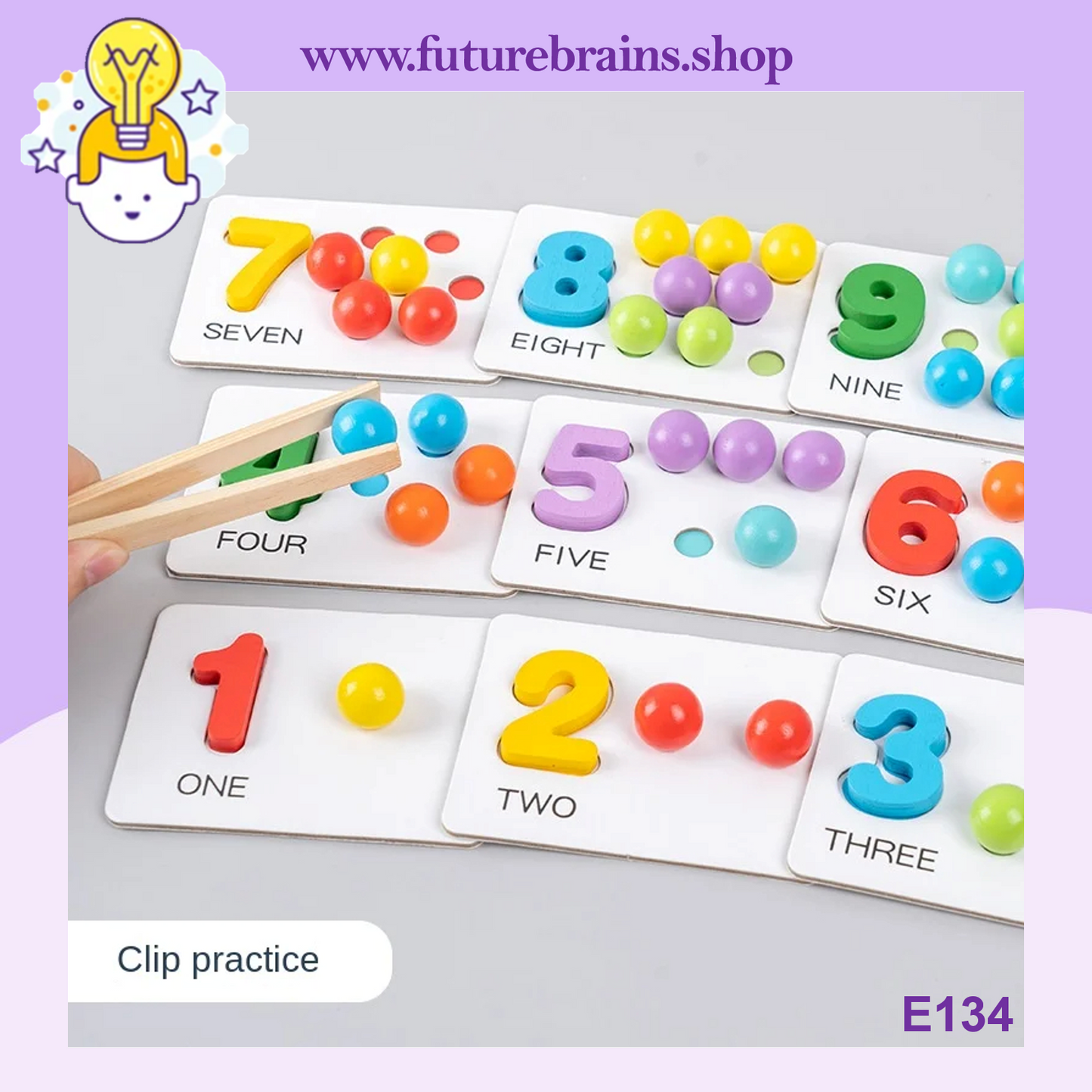 E134 - Number cognitive operation bead matching game