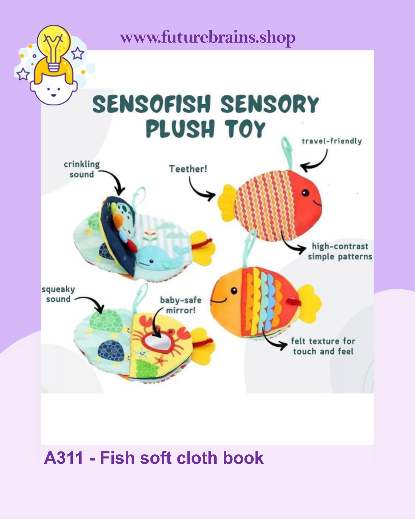 A311 - Fish soft cloth book