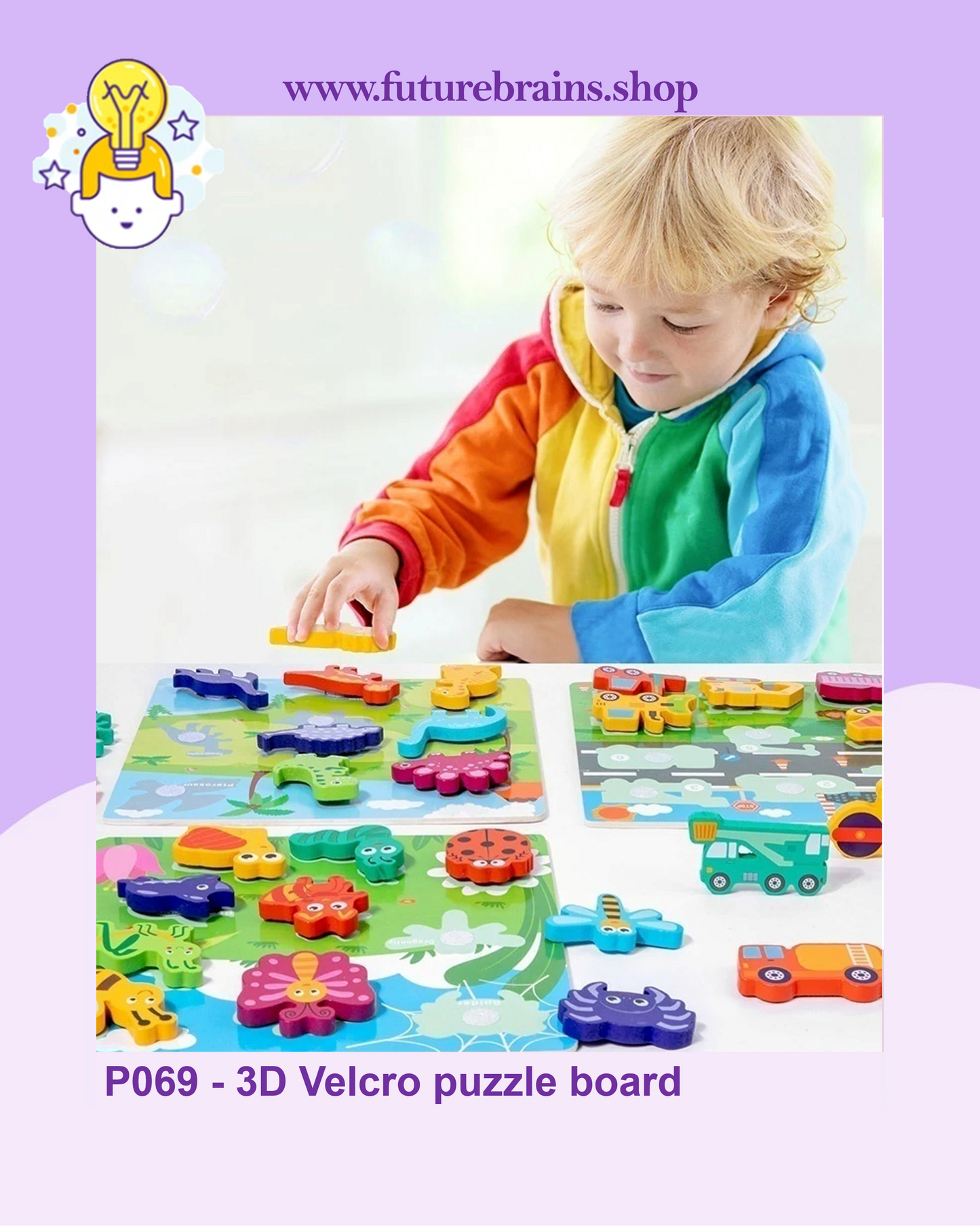 P069 - 3D Velcro puzzle board