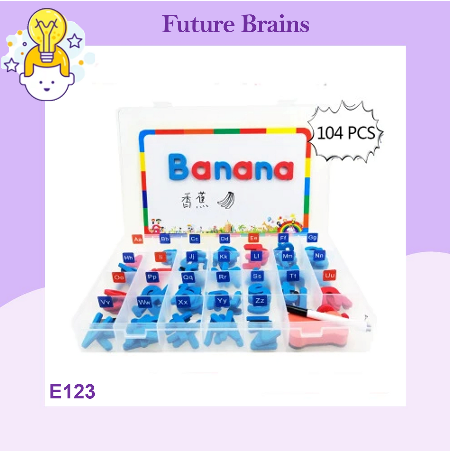 English foam magnetic letters