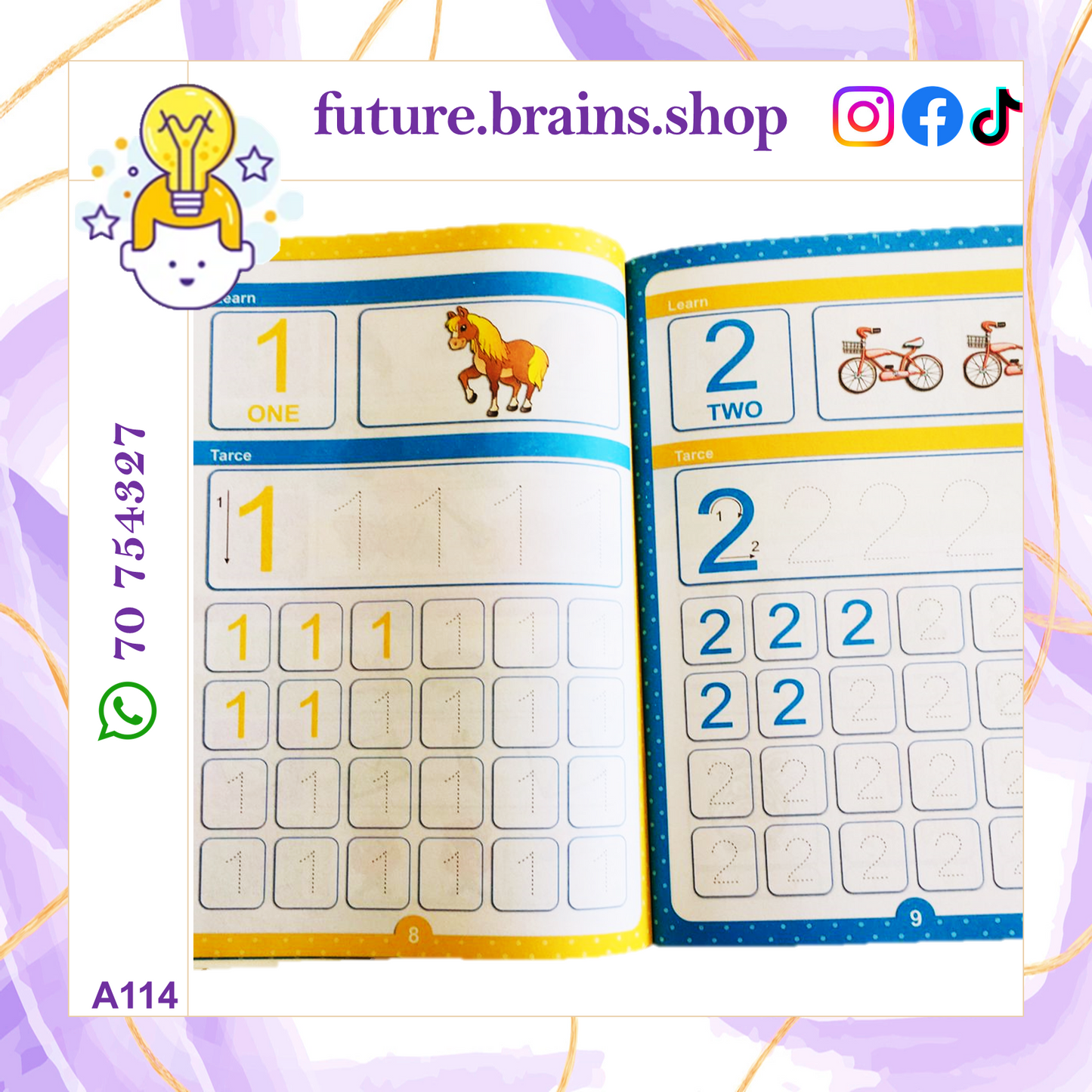 A114 - Learning Math – Level 1 – English numbers