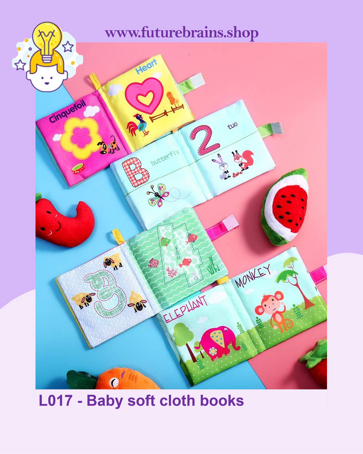 L017 - Baby soft cloth books