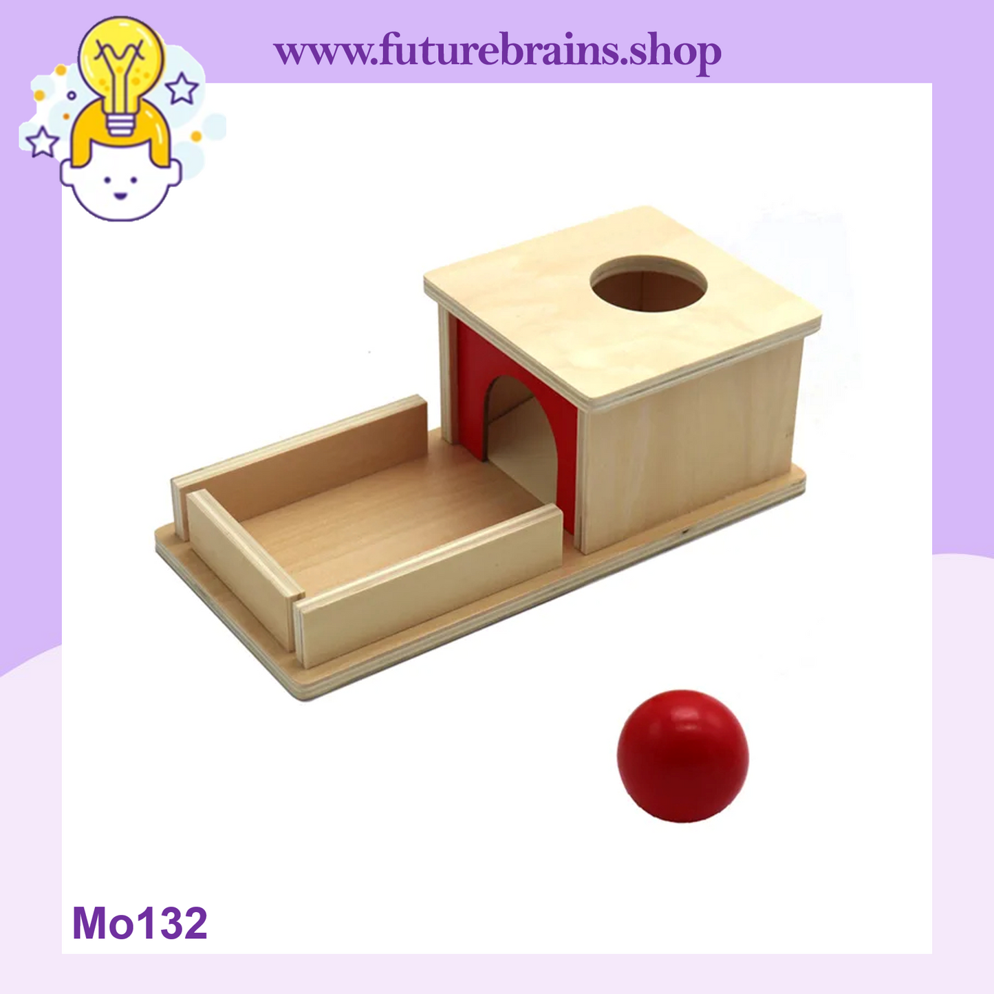 Mo132 - Montessori Object Permanence Box with Tray