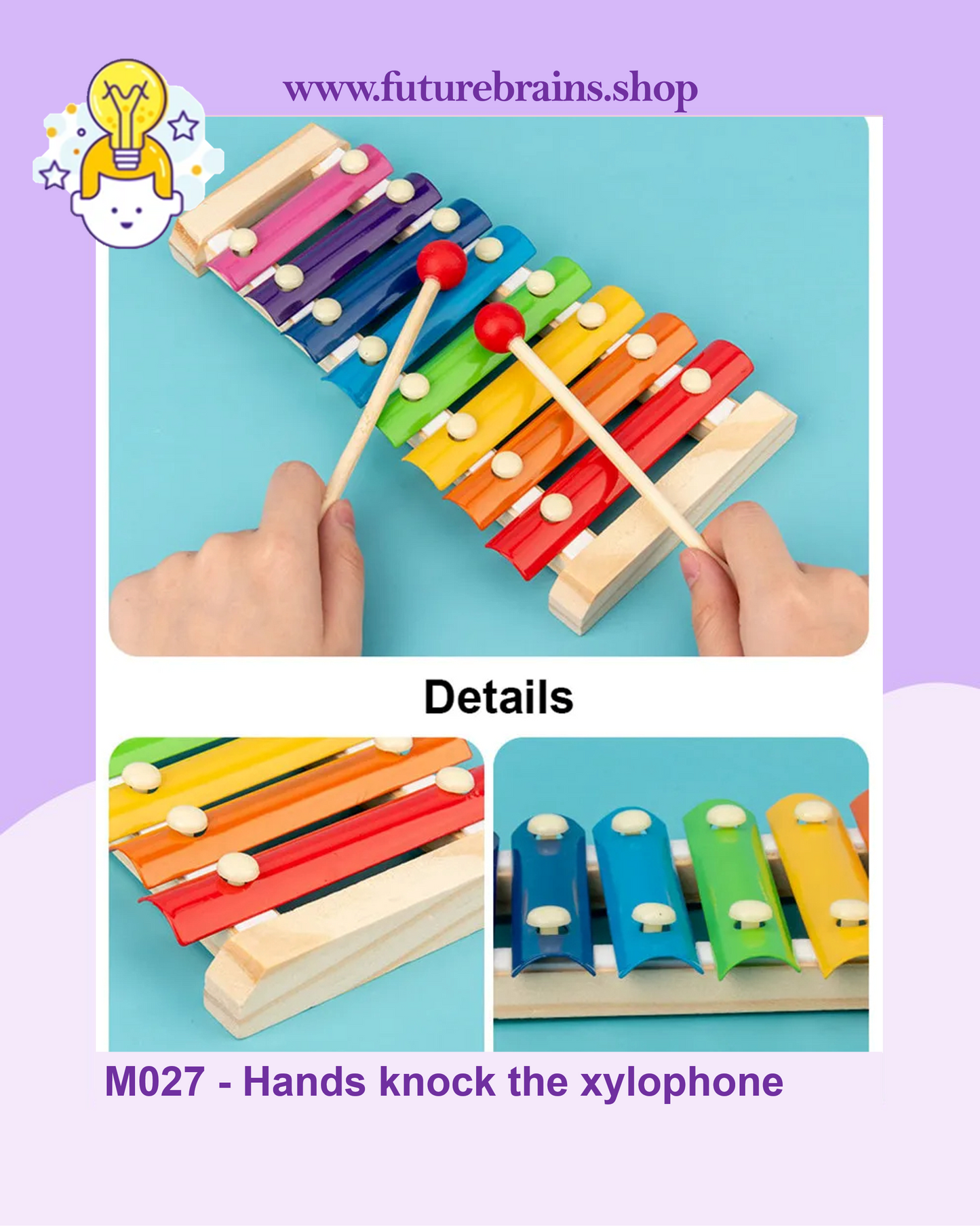 M027 - Hands knock the xylophone