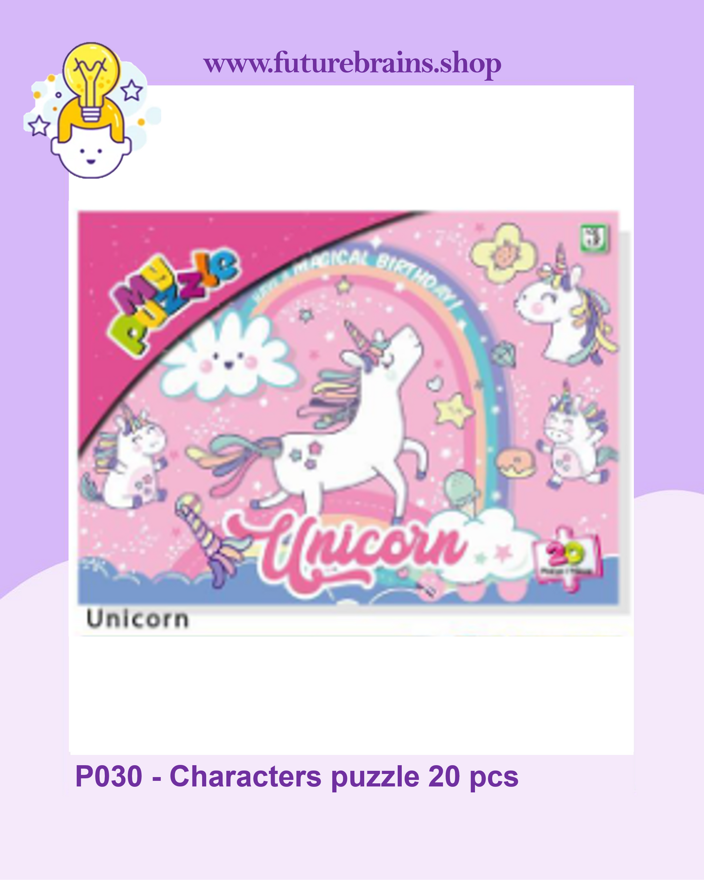 P030 - Characters puzzle 20 pcs