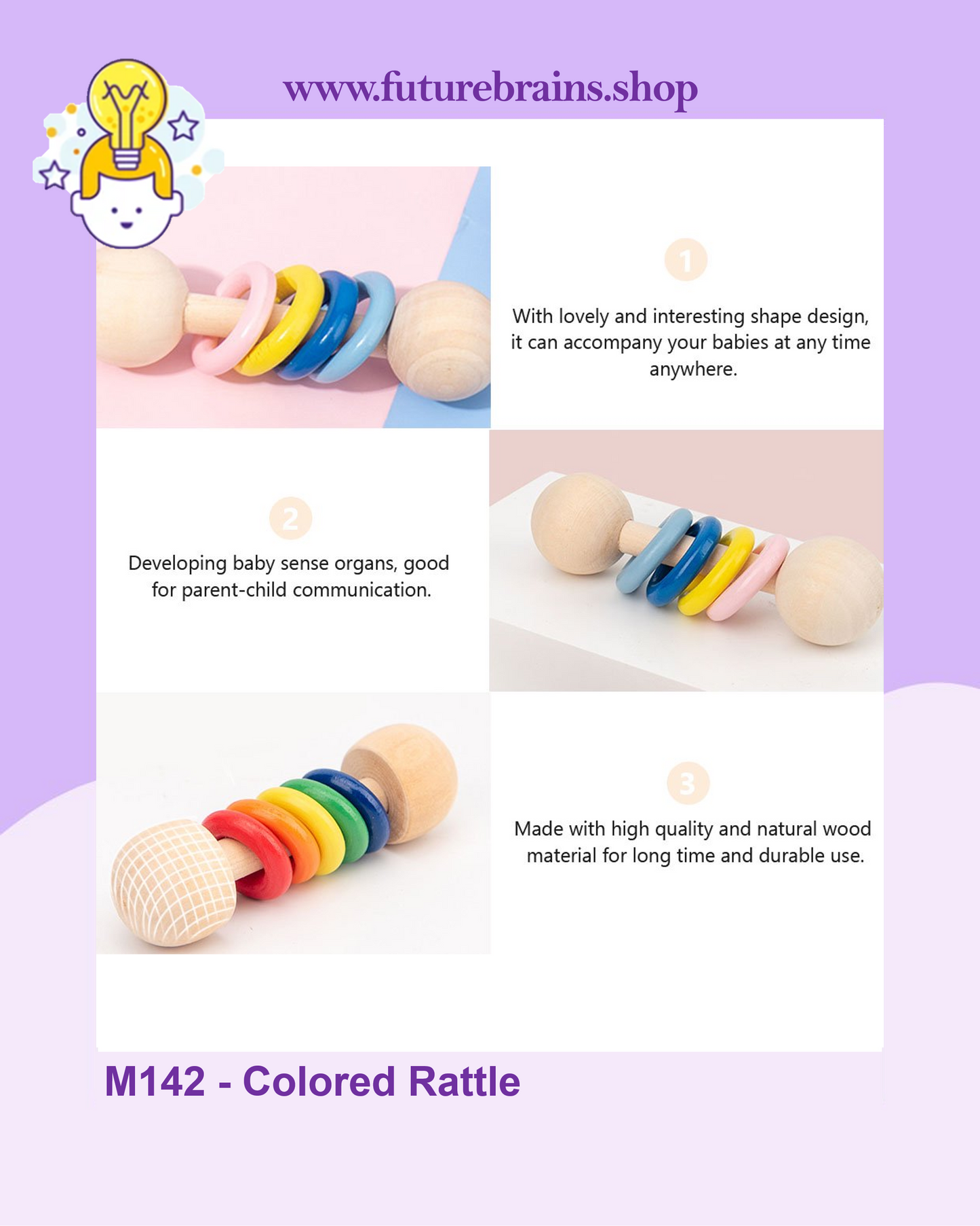 M142 - Colored Rattle