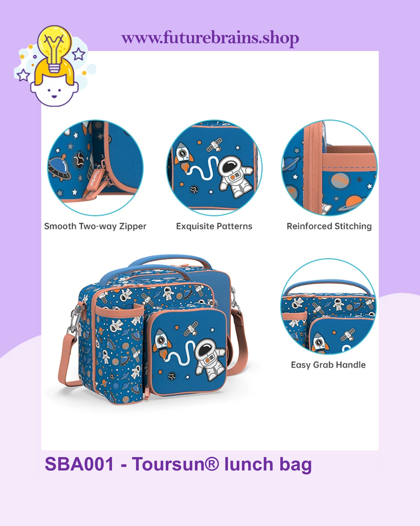 SBA001 - Toursun® lunch bag video games design
