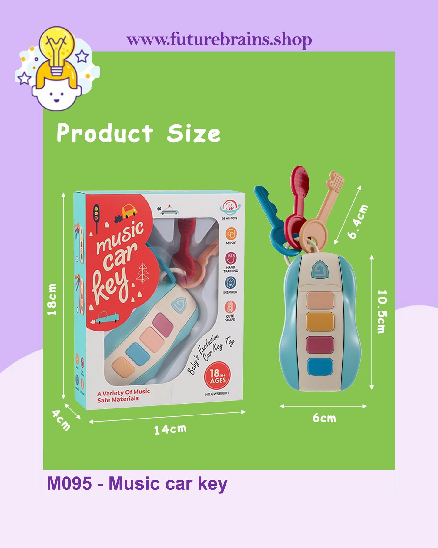 M095 - Music car key
