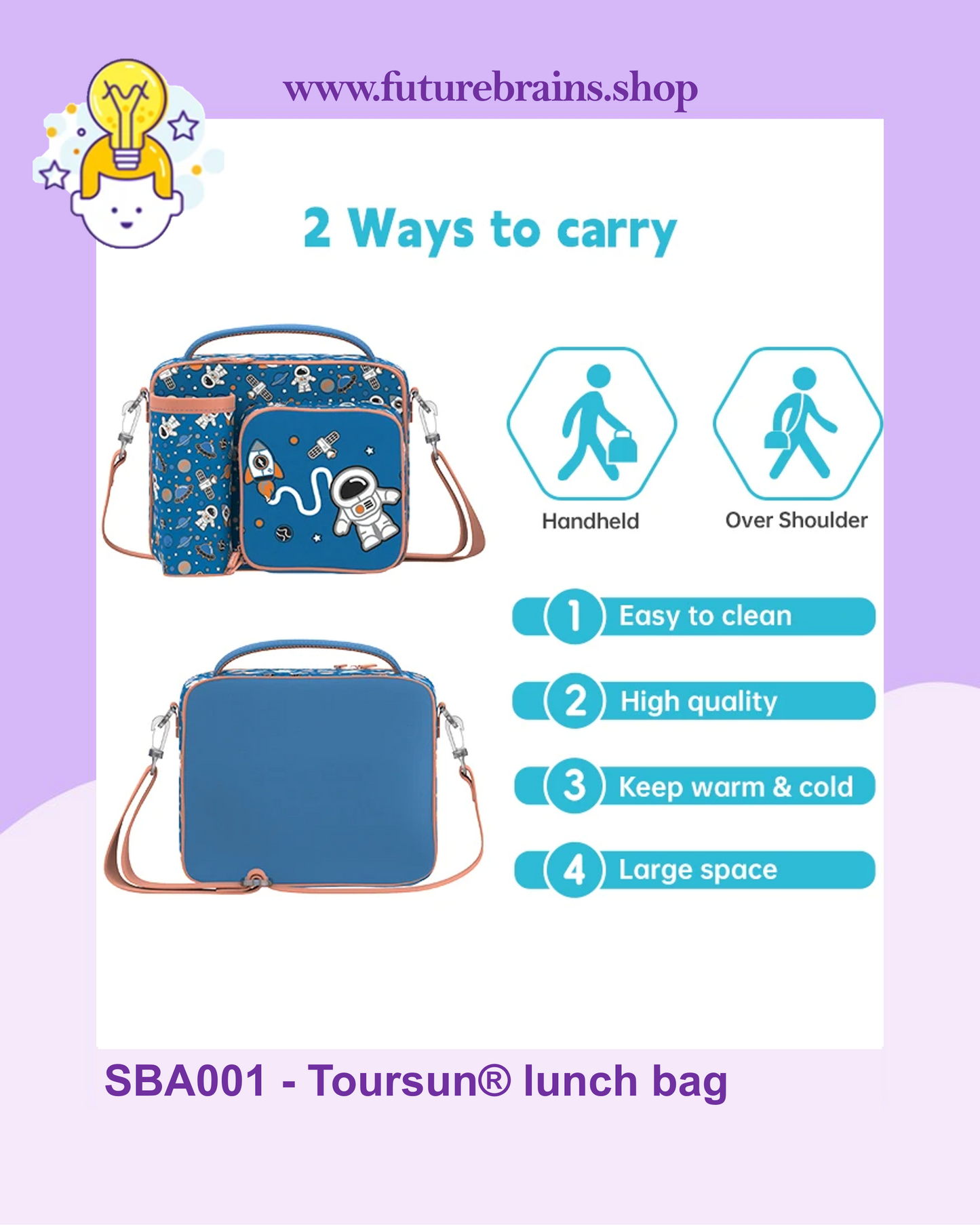 SBA001 - Toursun® lunch bag video games design
