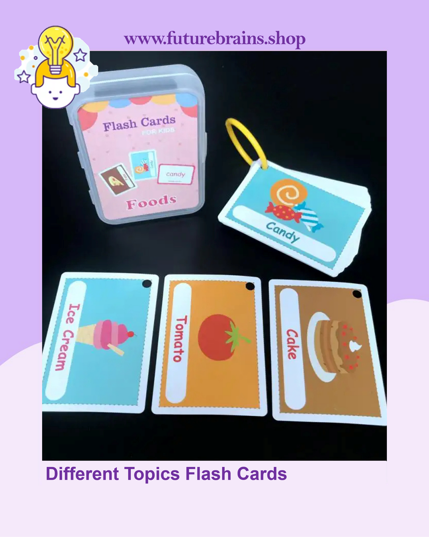 Different Topics Flash Cards (Buy 7 boxes Get 1 FREE)