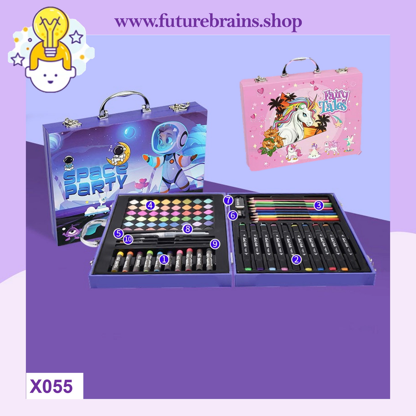 X055 - 85 pcs coloring kit