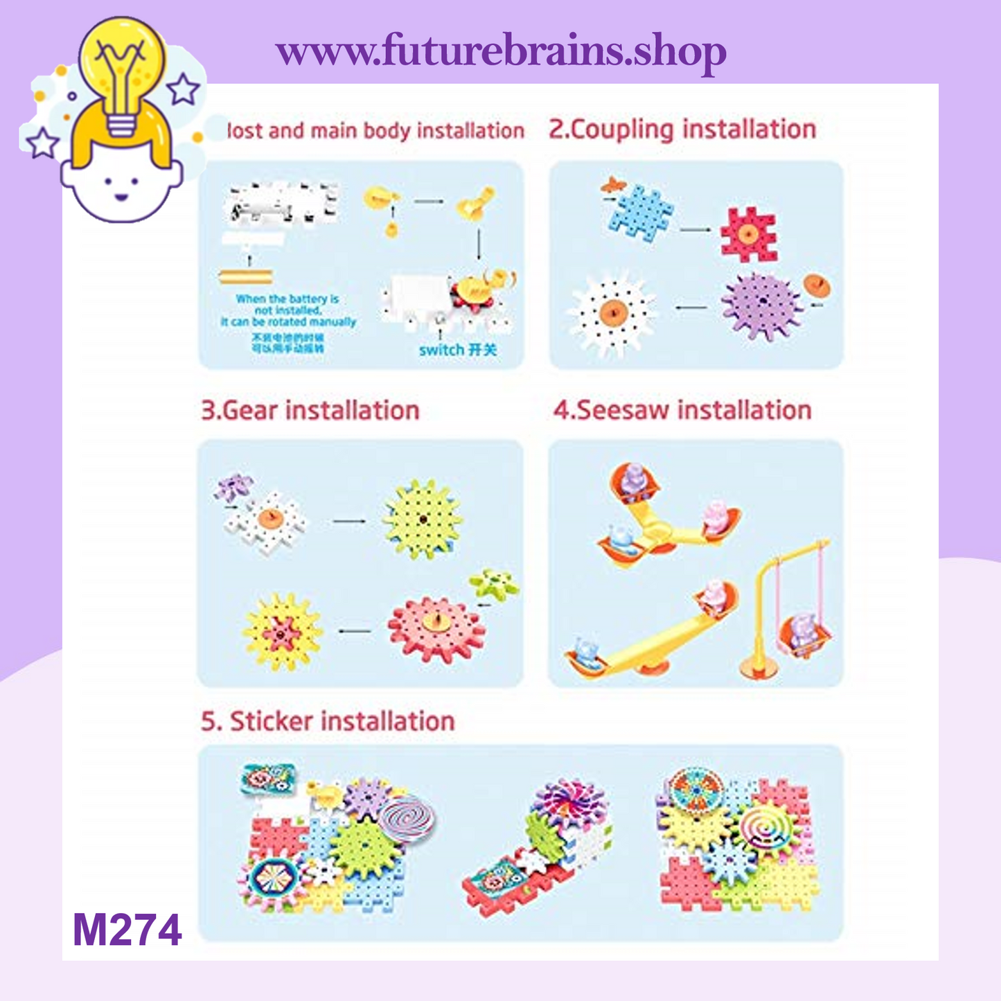 M274 - Magical blocks 135 pcs
