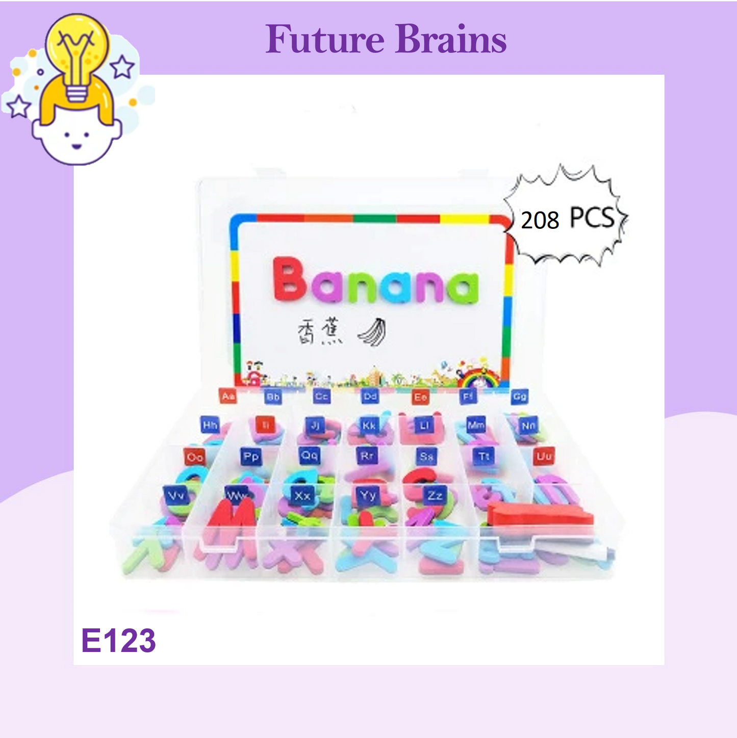 English foam magnetic letters