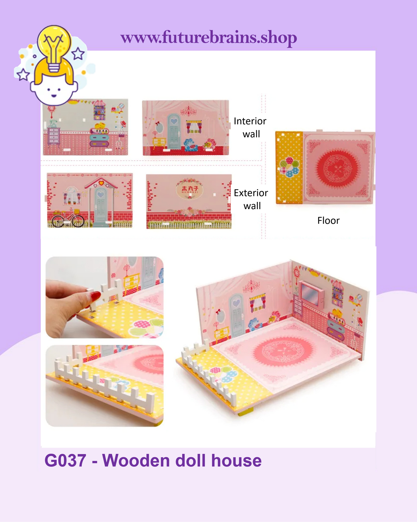 G037 - Wooden doll house