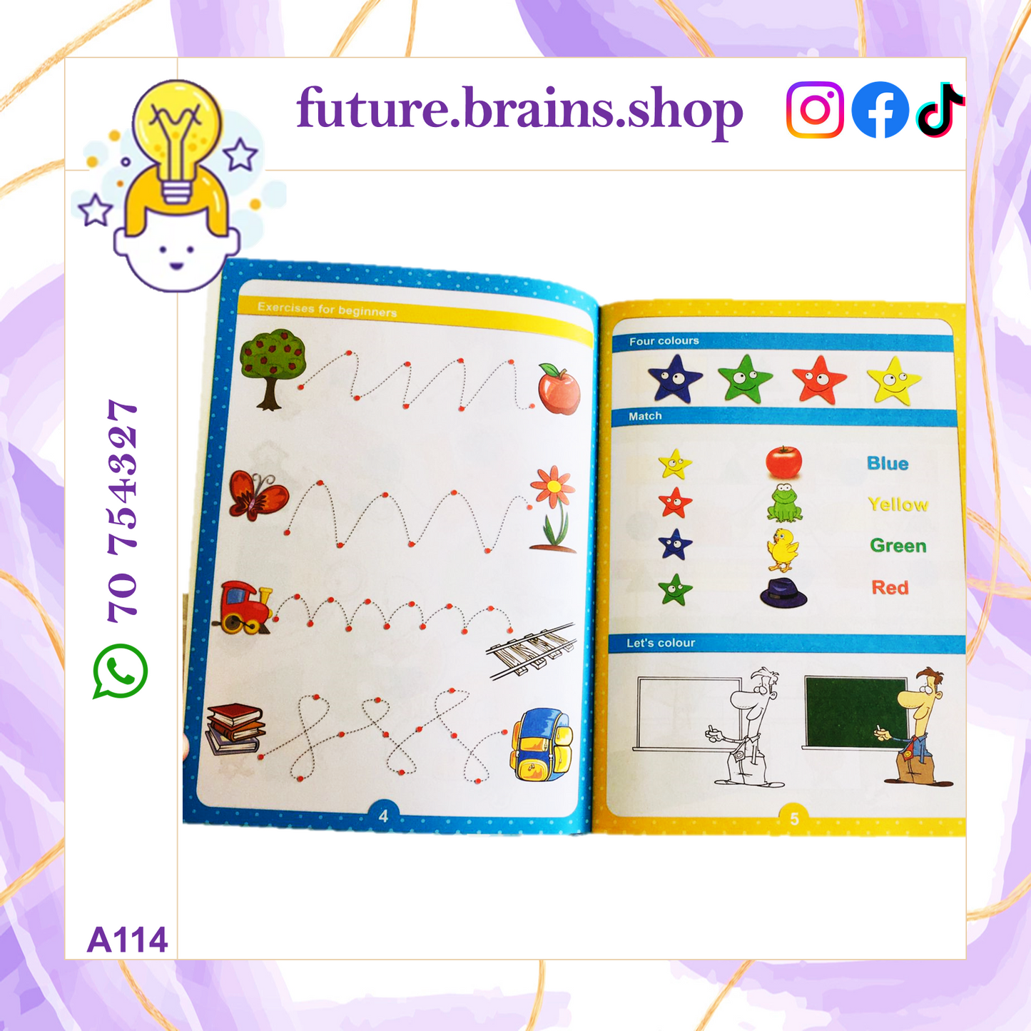 A114 - Learning Math – Level 1 – English numbers