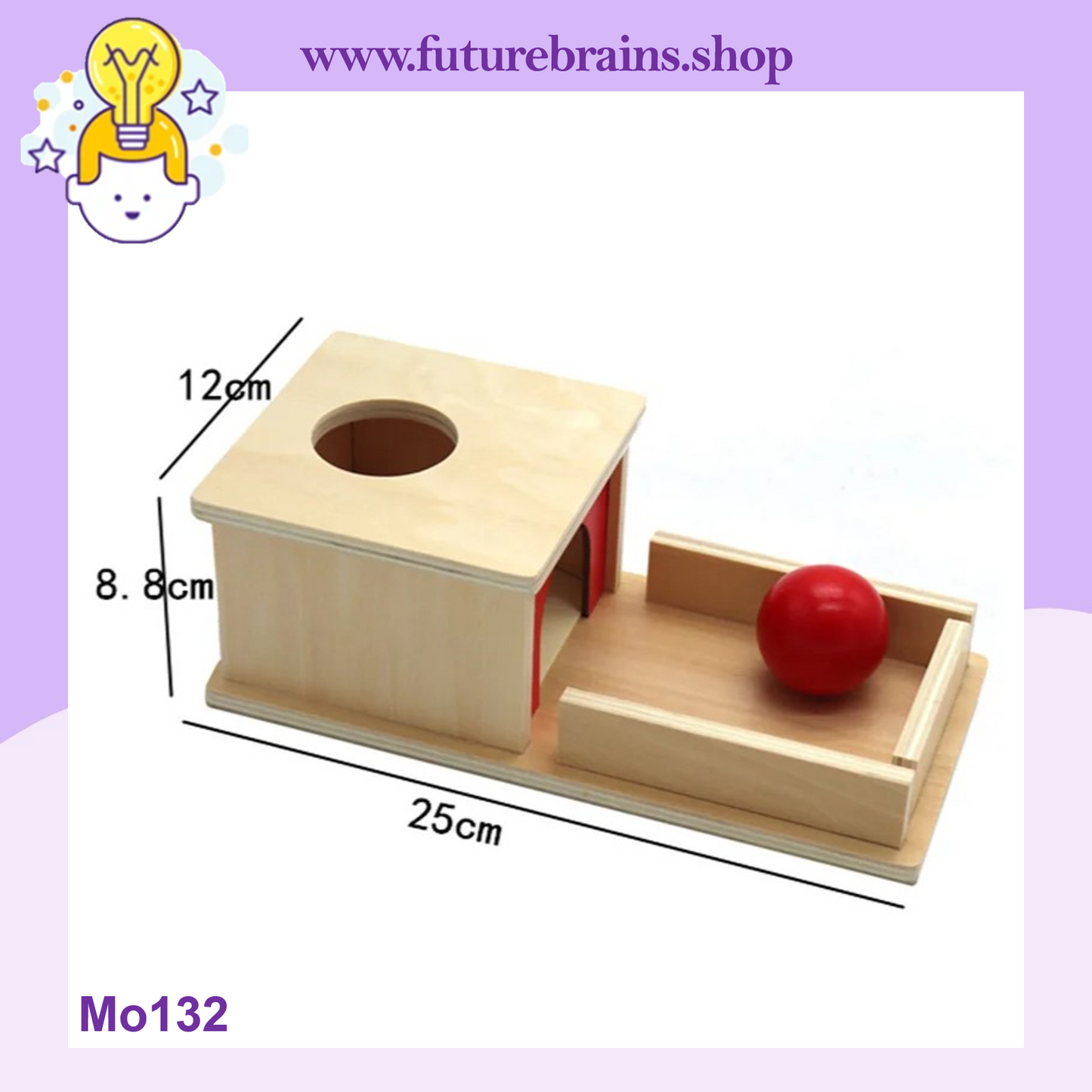 Mo132 - Montessori Object Permanence Box with Tray
