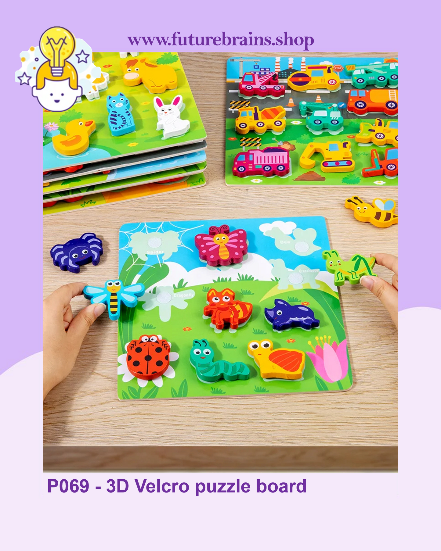 P069 - 3D Velcro puzzle board