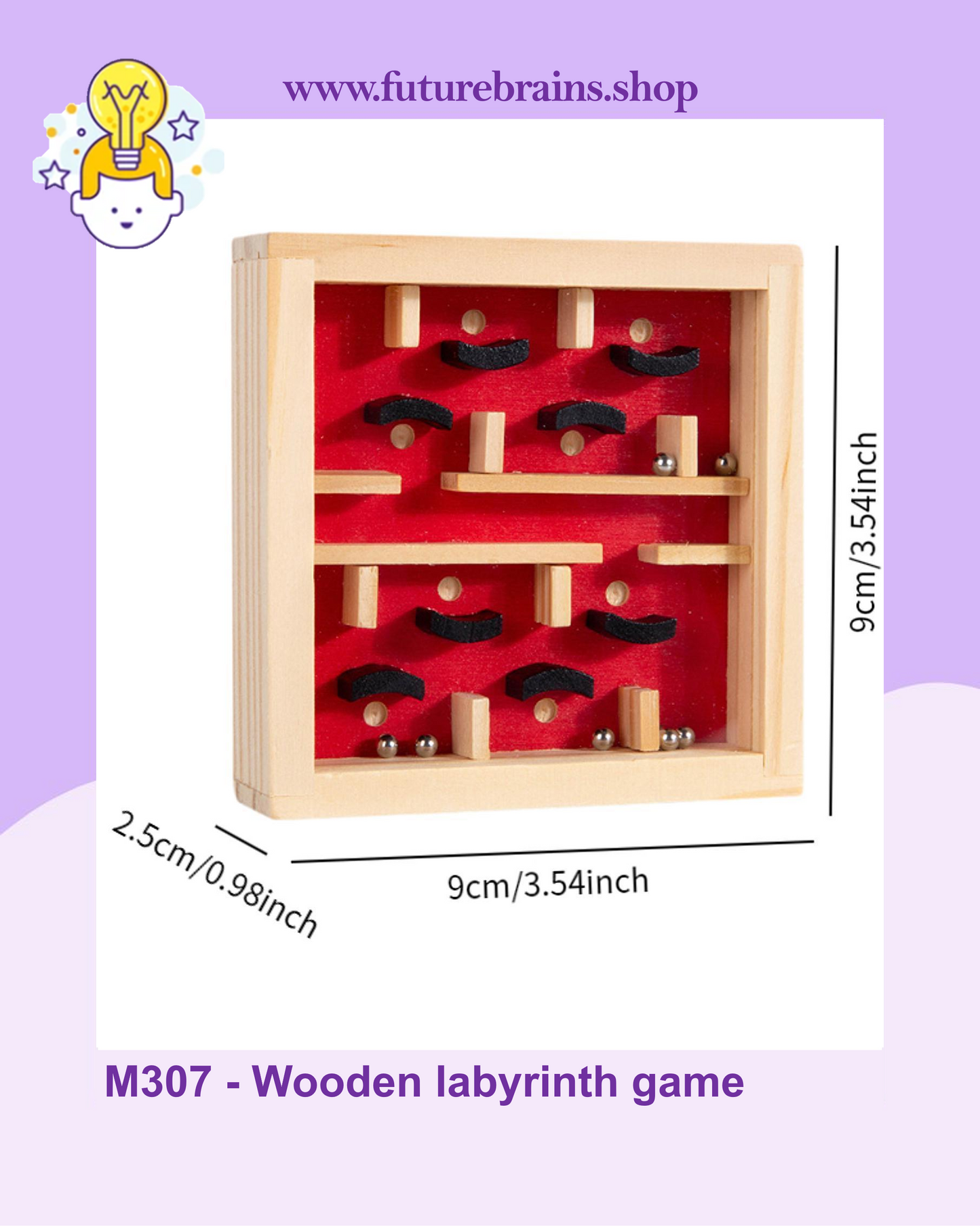M307 - Wooden labyrinth game