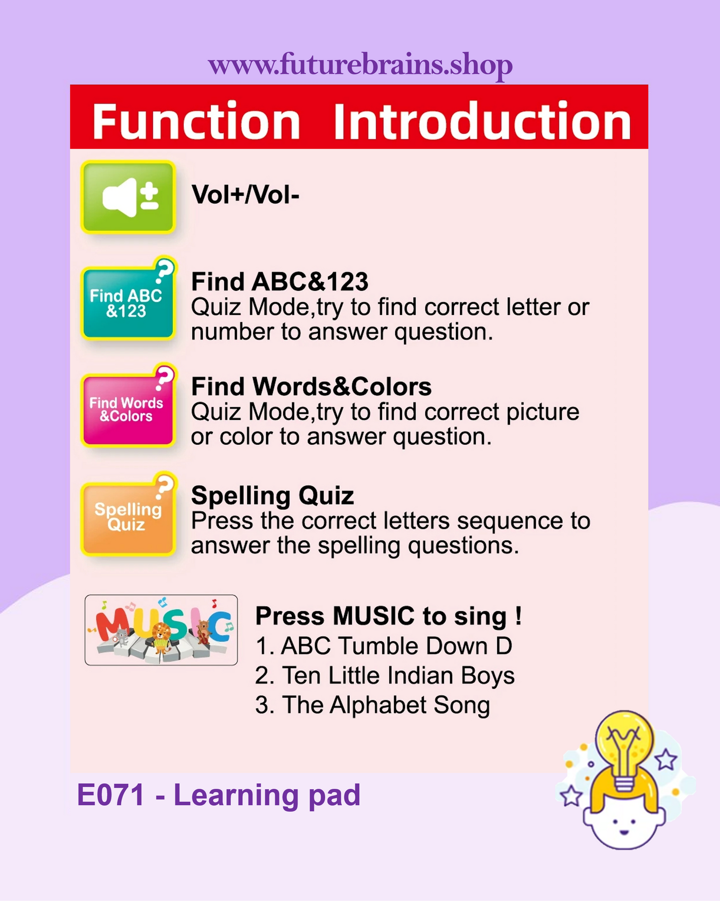 E071 - Learning pad