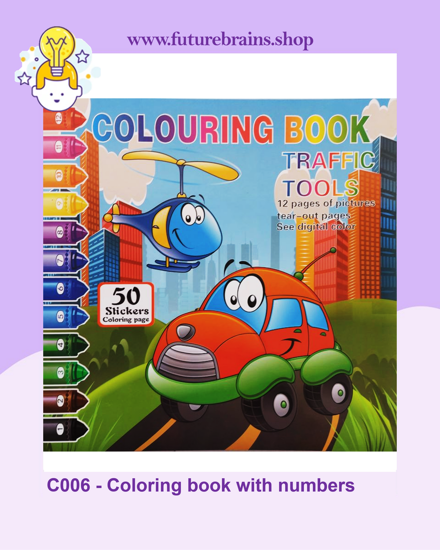 C006 - Coloring book with numbers