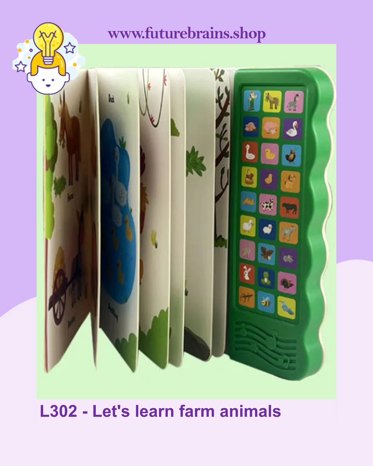 L302 - Let's learn farm animals (sound book)