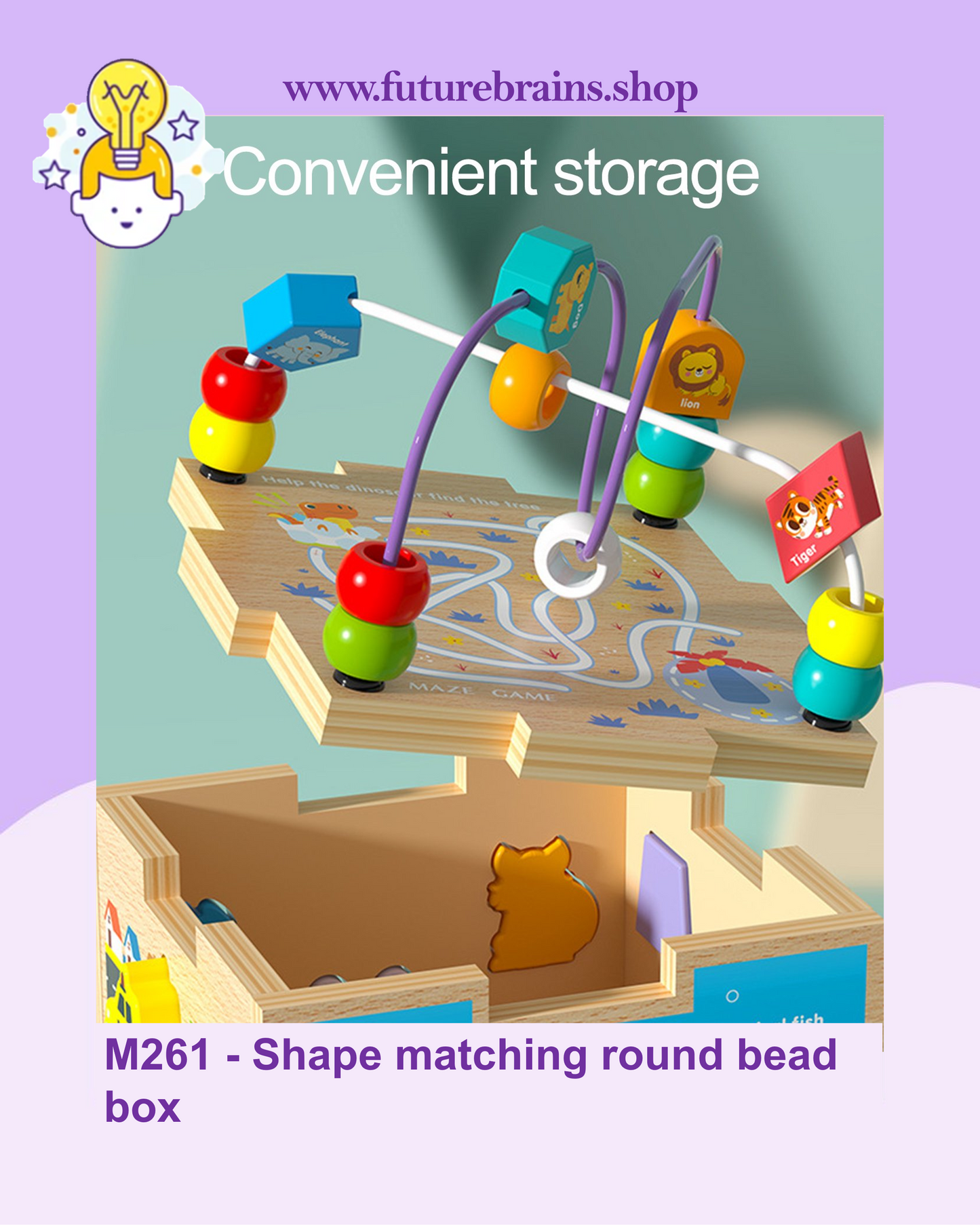 M261 - Shape matching round bead box