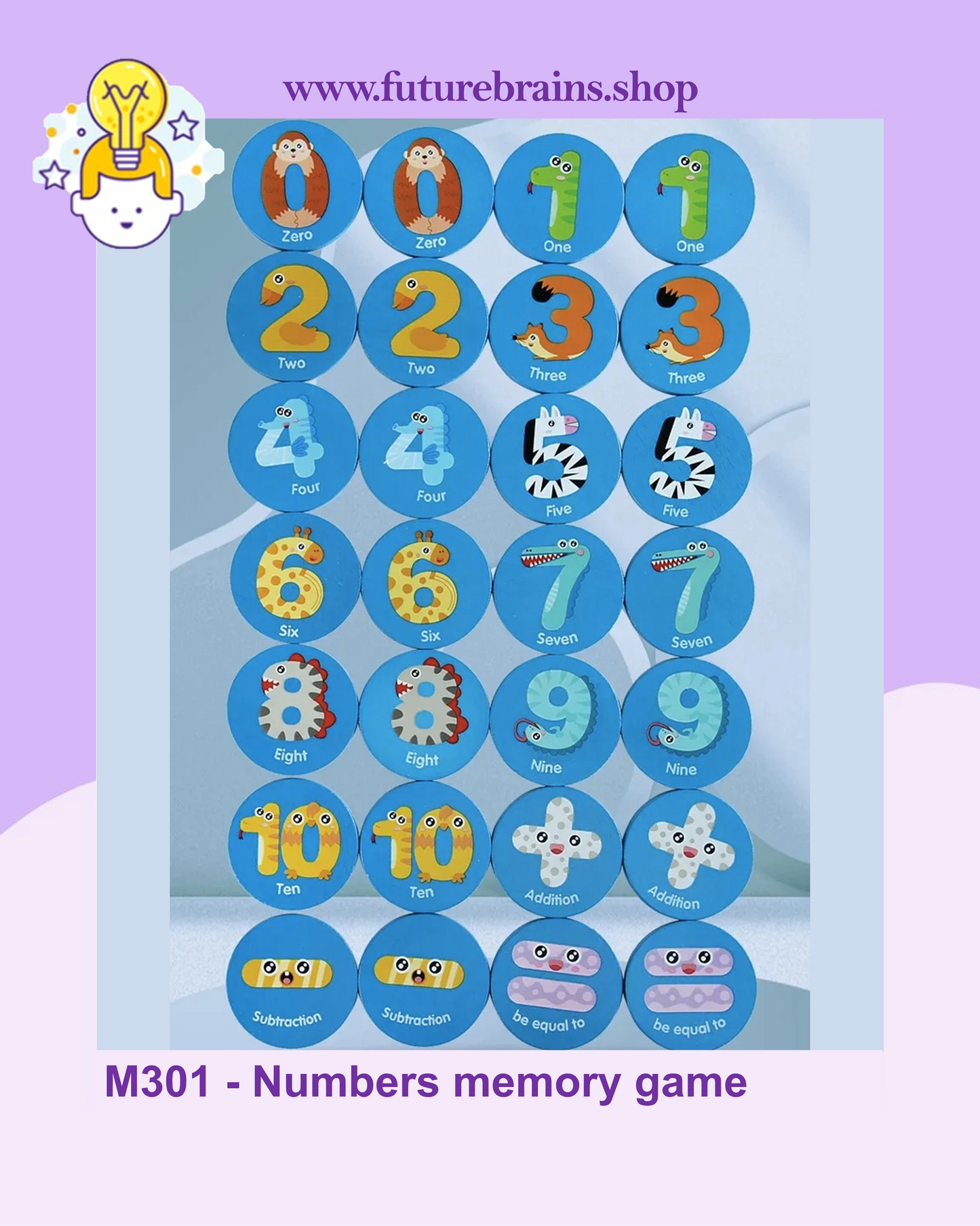 M301 - Numbers memory game