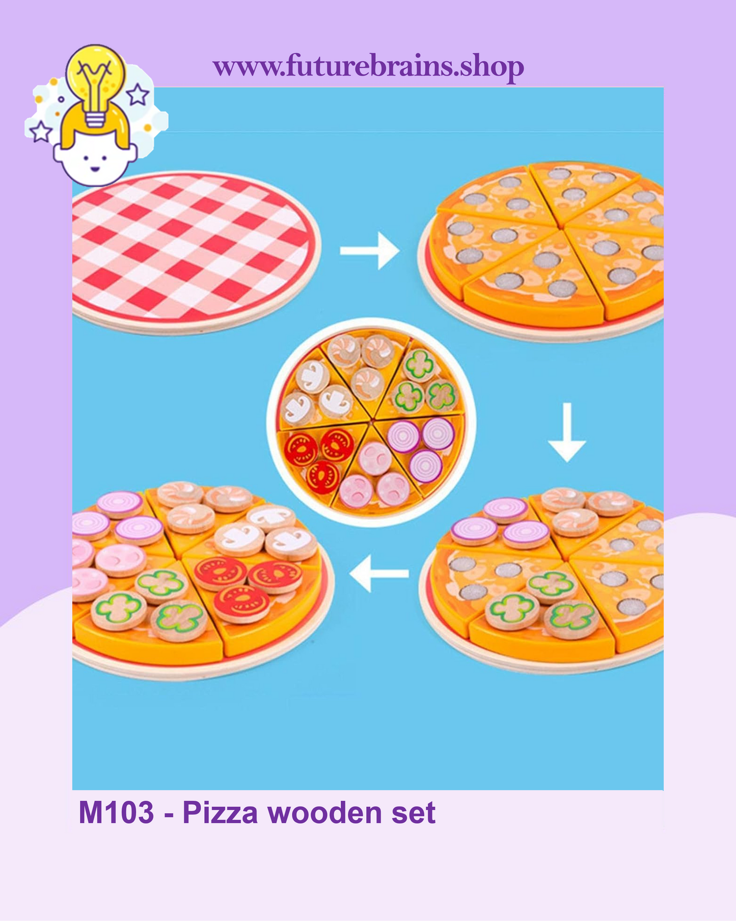 M103 - Pizza wooden set