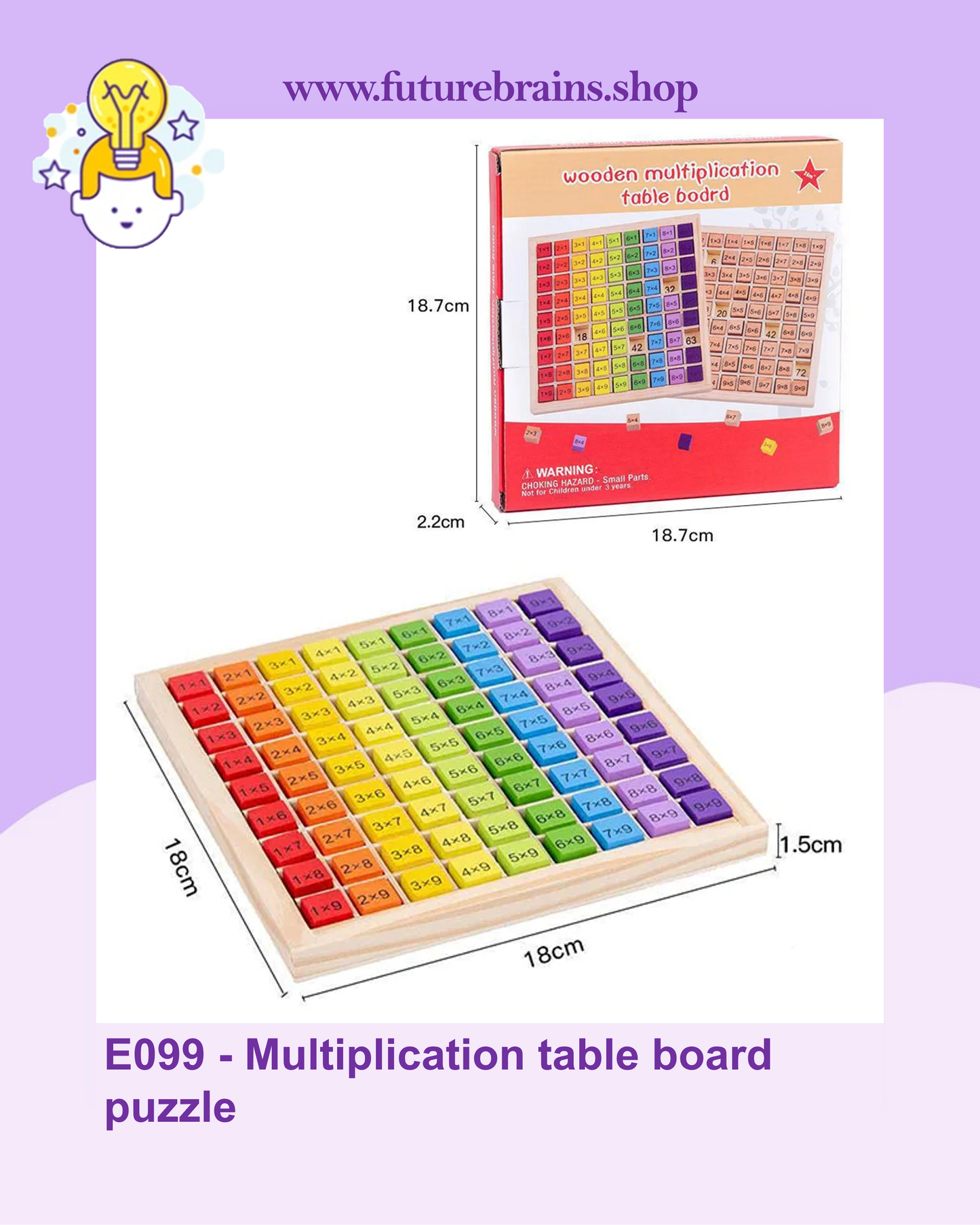 E099 - Multiplication table board puzzle