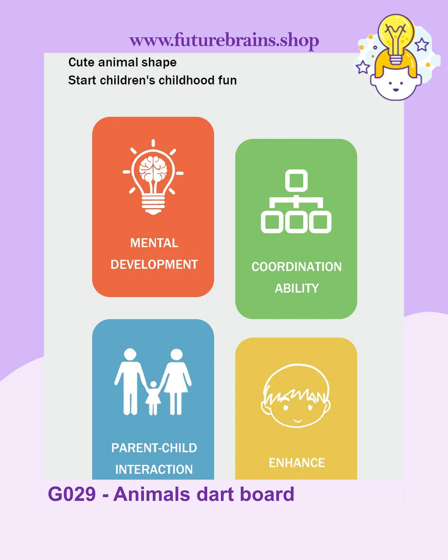 G029 - Animals dart board
