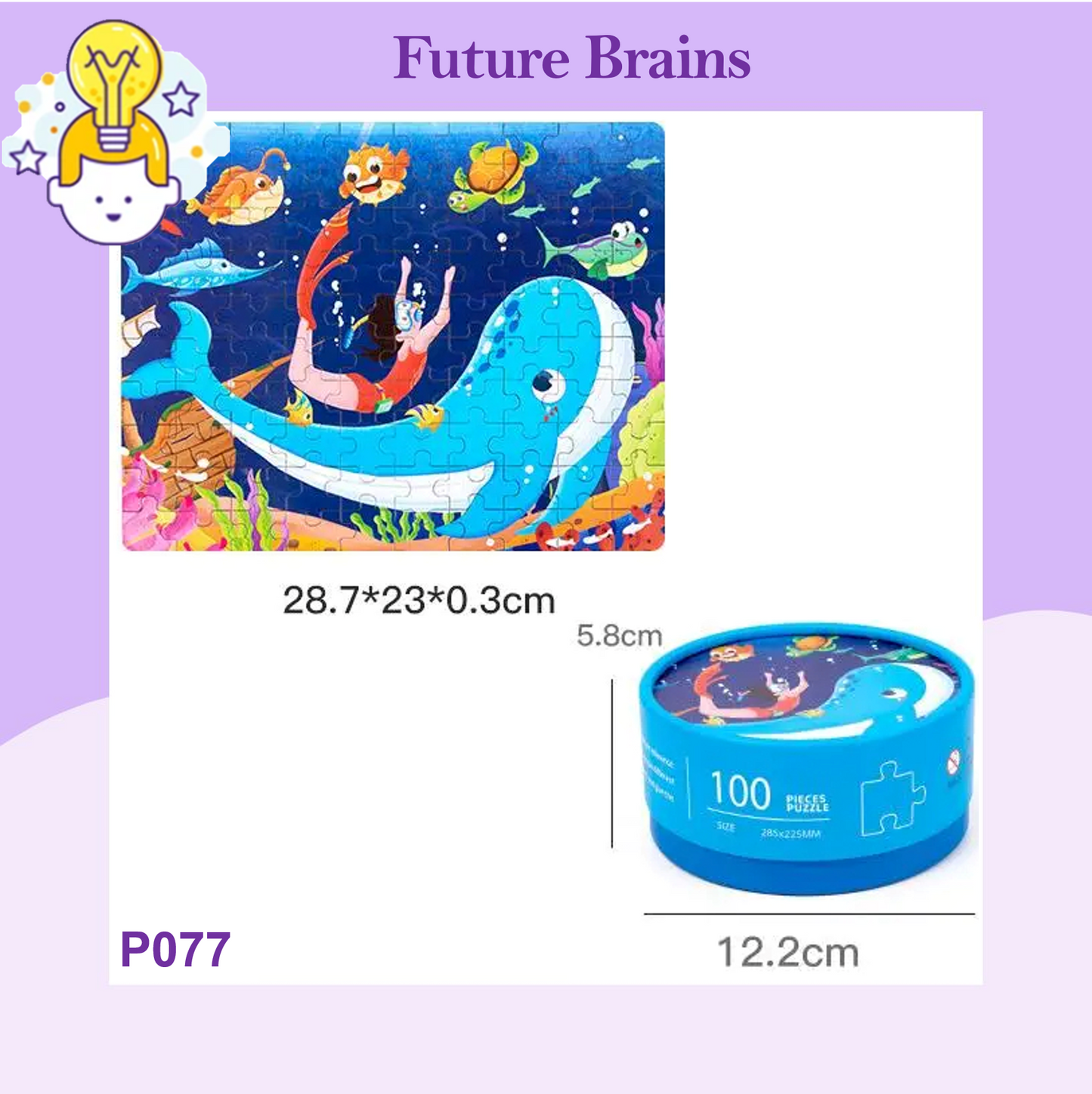 P077 - 100 pcs paper tube puzzle
