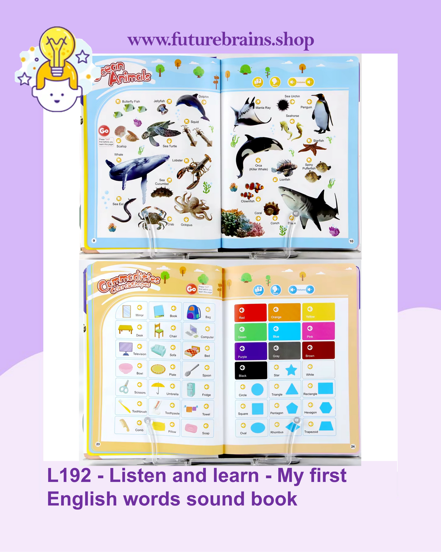 L192 - Listen and learn - My first English words sound book