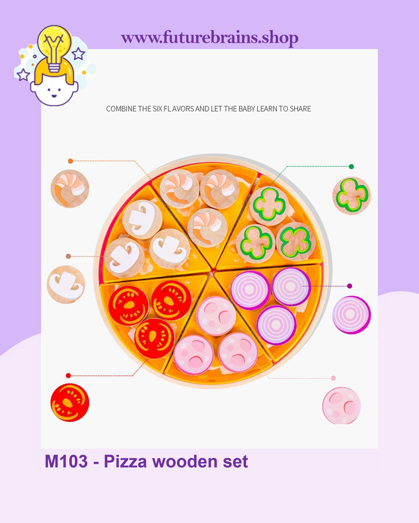 M103 - Pizza wooden set