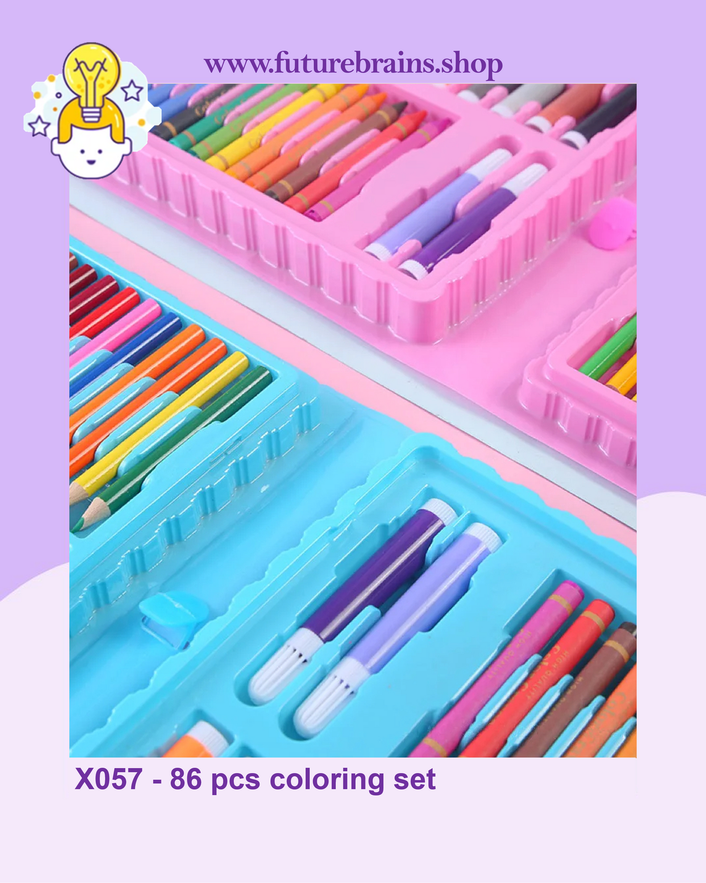 X057 - 86 pcs coloring set