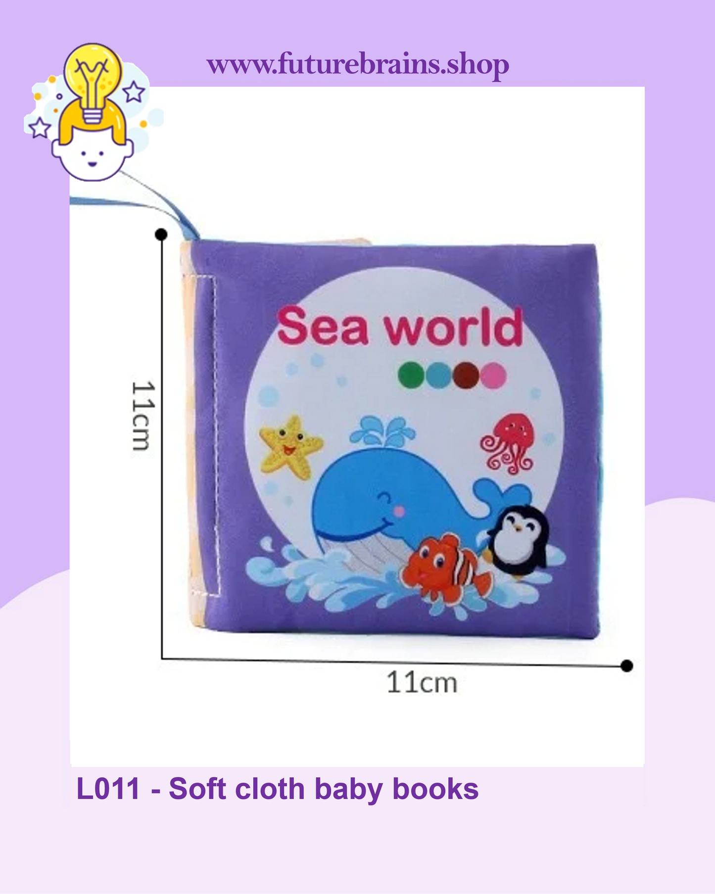 L011 - Soft cloth baby books (buy 5 for 9 $)