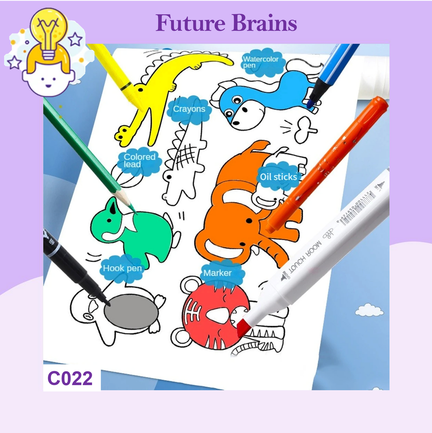 C022 - 3 m children graffiti scroll